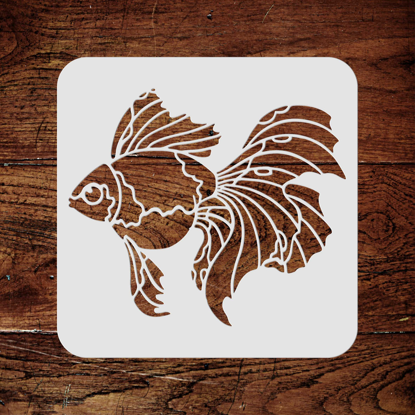 Goldfish Stencil - Fresh Water Pond Aquarium Fish