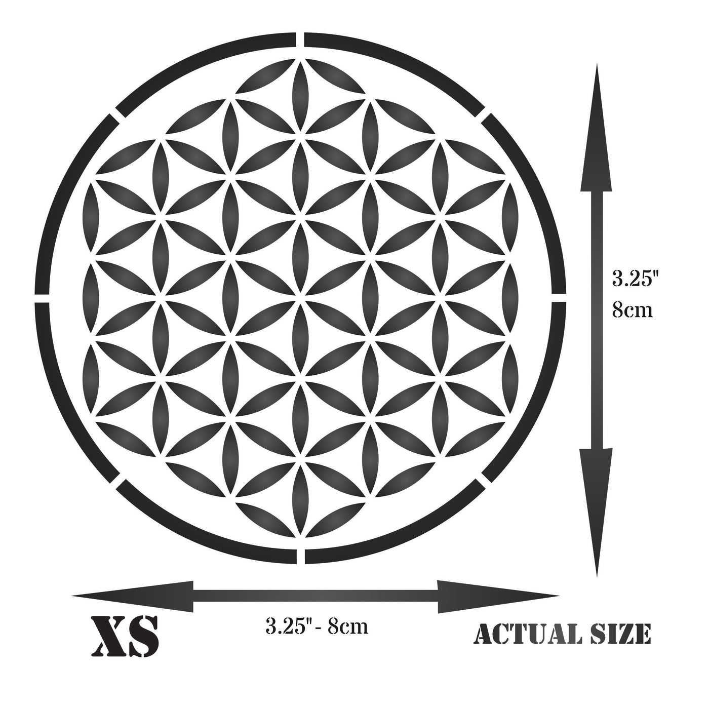 Flower of Life Stencil - Sacred Geometry Mandala