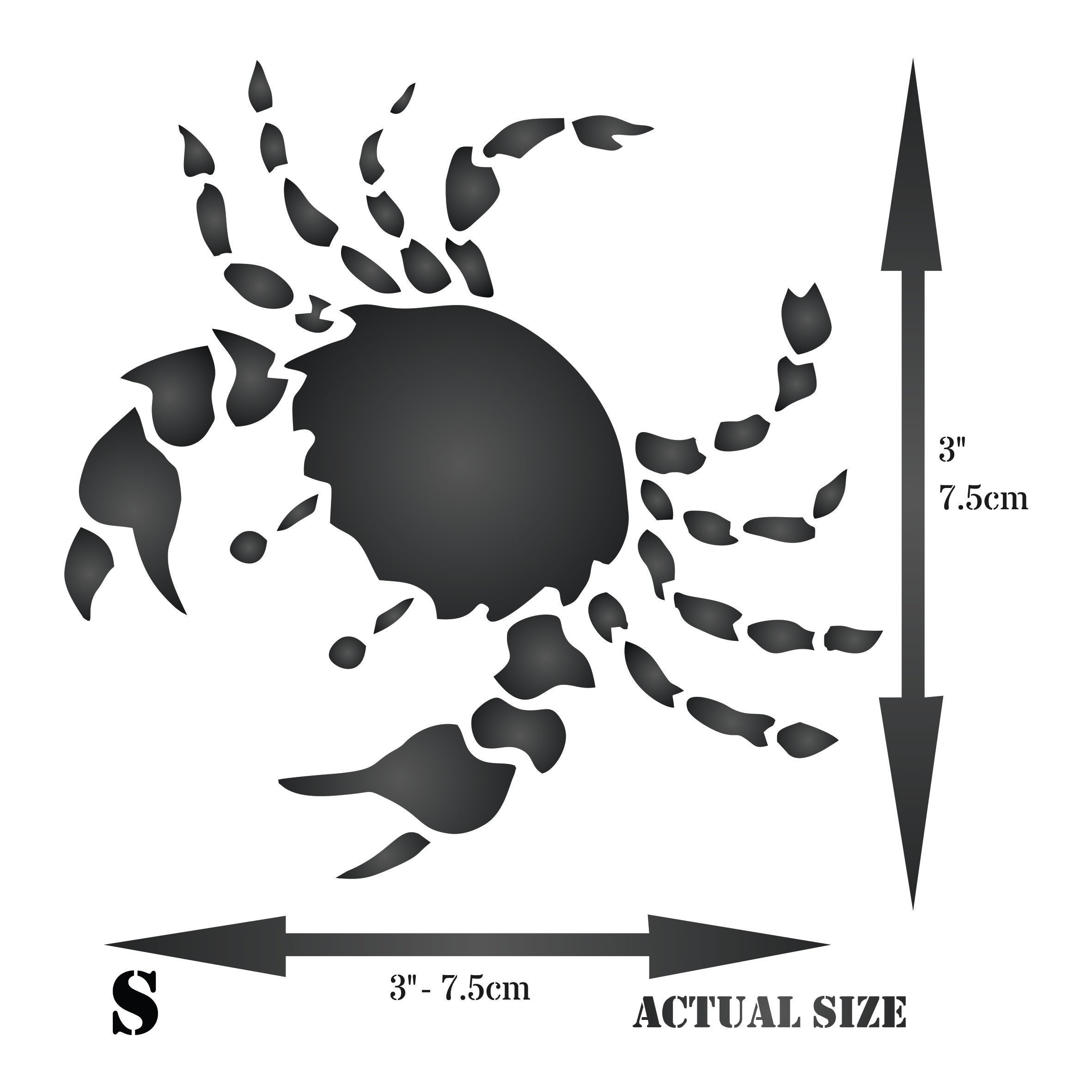 Crab Stencil - Sea Ocean Nautical Seashore Reef Fish