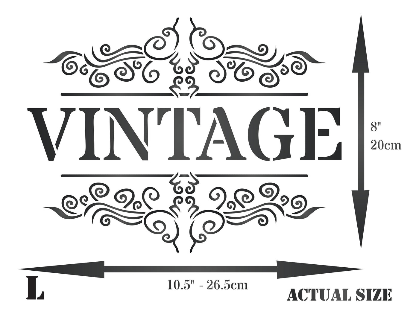 Vintage French Stencil - French Themed Word