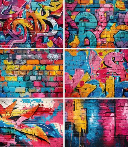 Graffiti Wall Rice Paper, 8 x 10.5 inch – for Decoupage Scrapbooking Cards Crafts