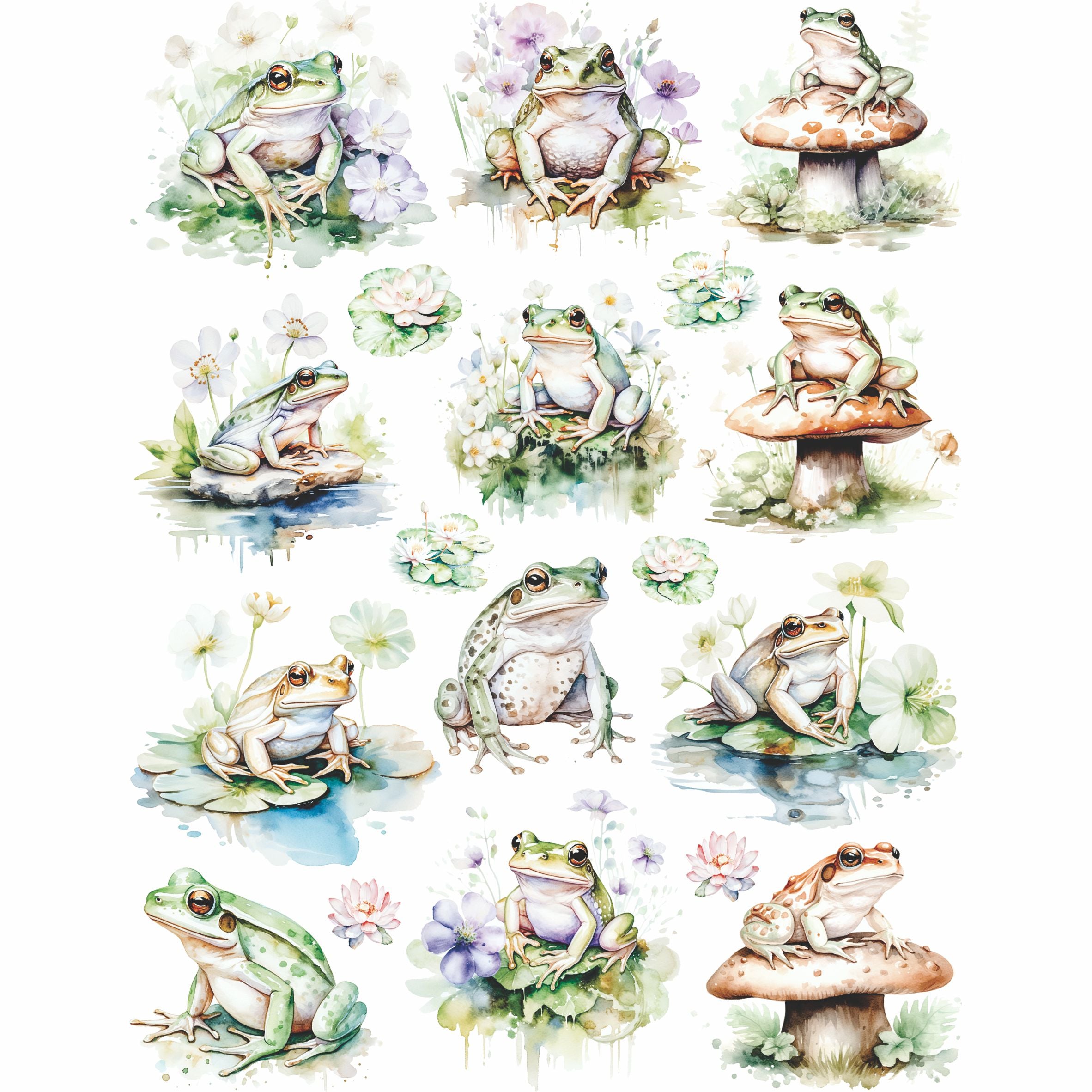 Animals Decoupage Rice Paper, 8 x 10.5 inch â€“ for Scrapbooking Cards Craft