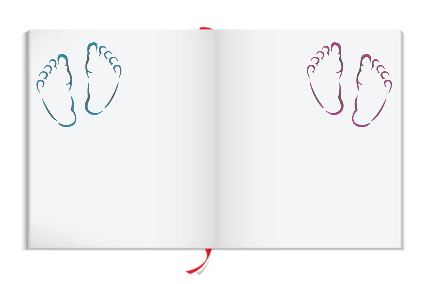 Baby Feet Stencil - Newborn Babies Foot Print New Born