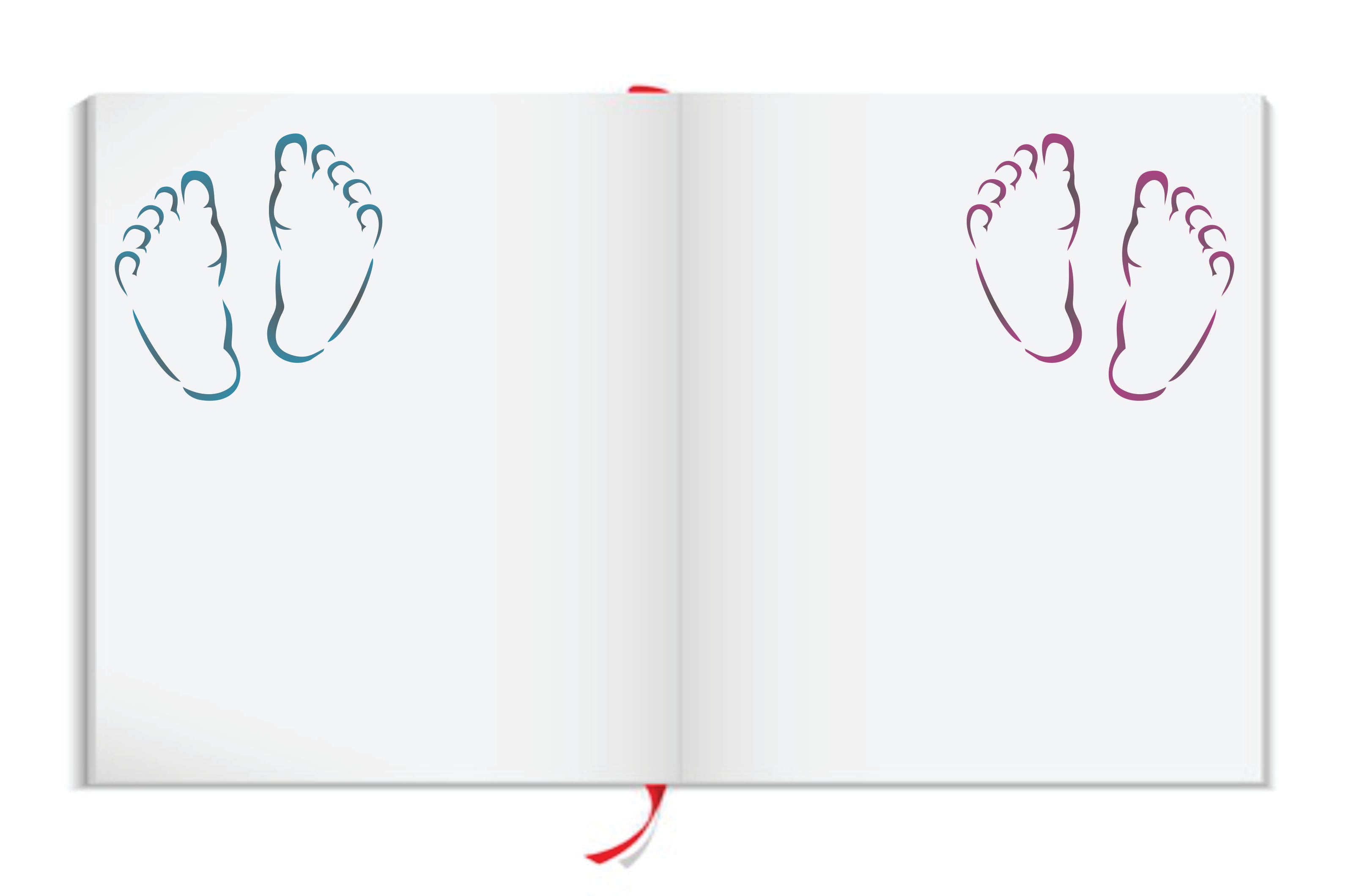 Baby Feet Stencil - Newborn Babies Foot Print New Born