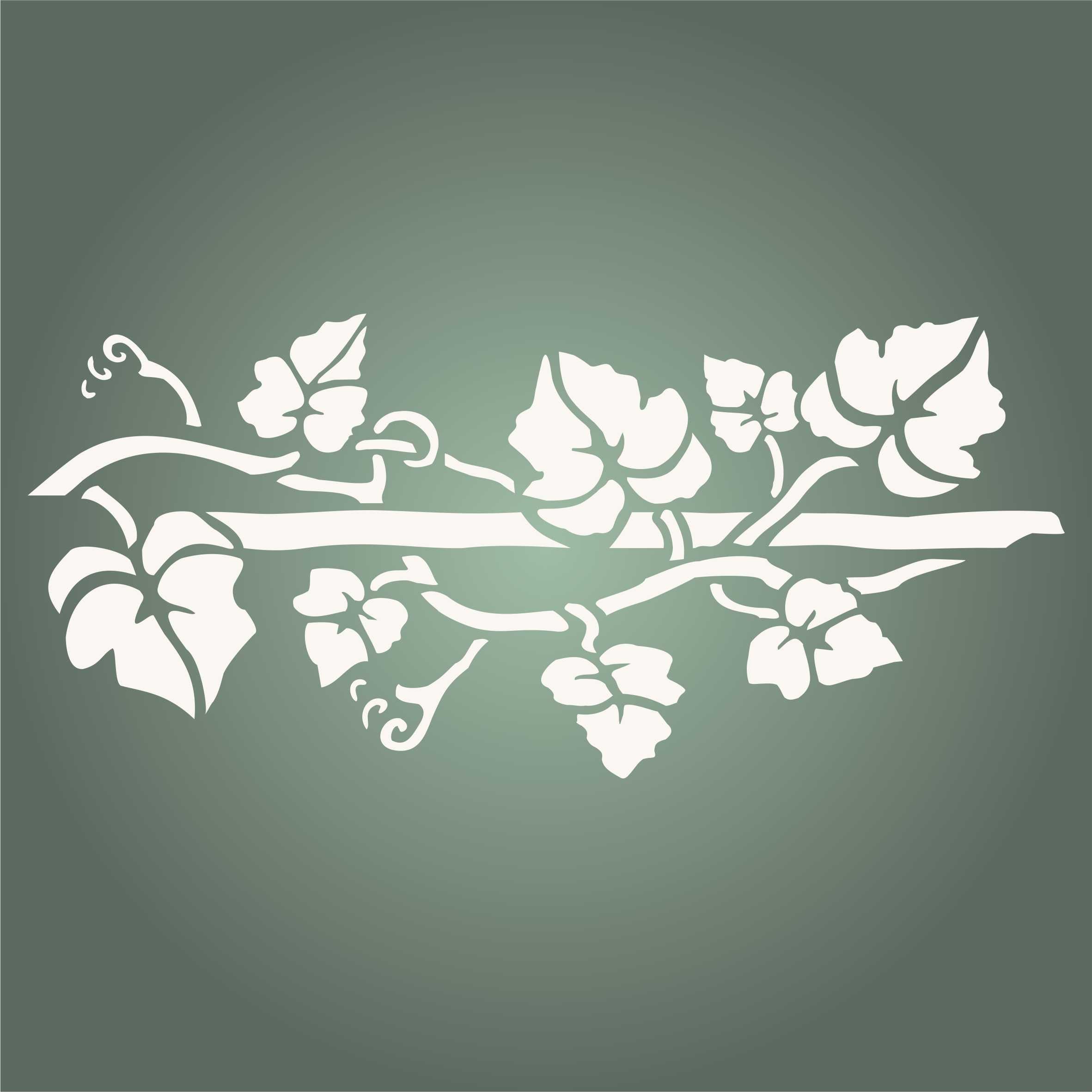 Vine Stencil - Classic Leaf Border