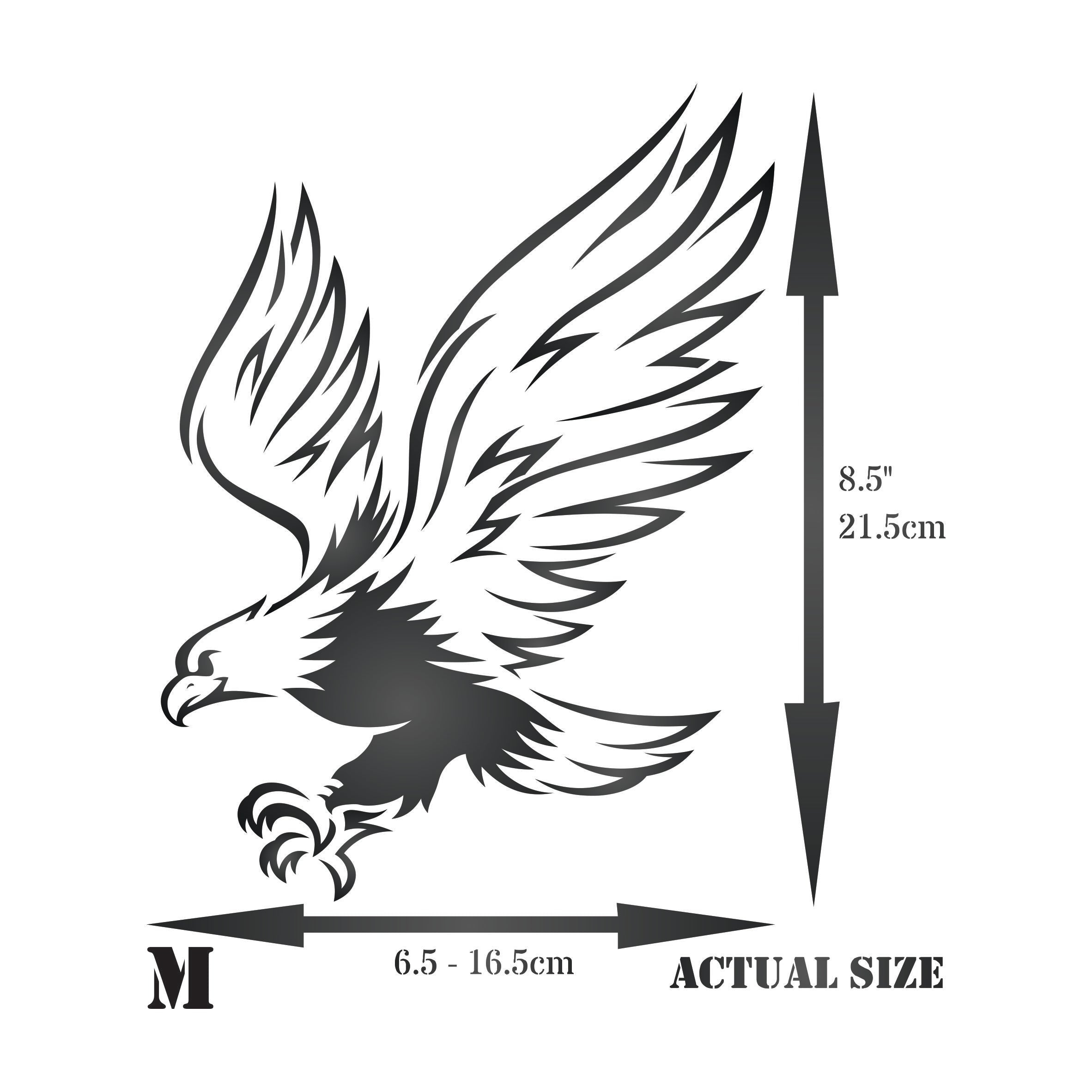 Eagle Stencil - Decorative Bird Animal Wildlife