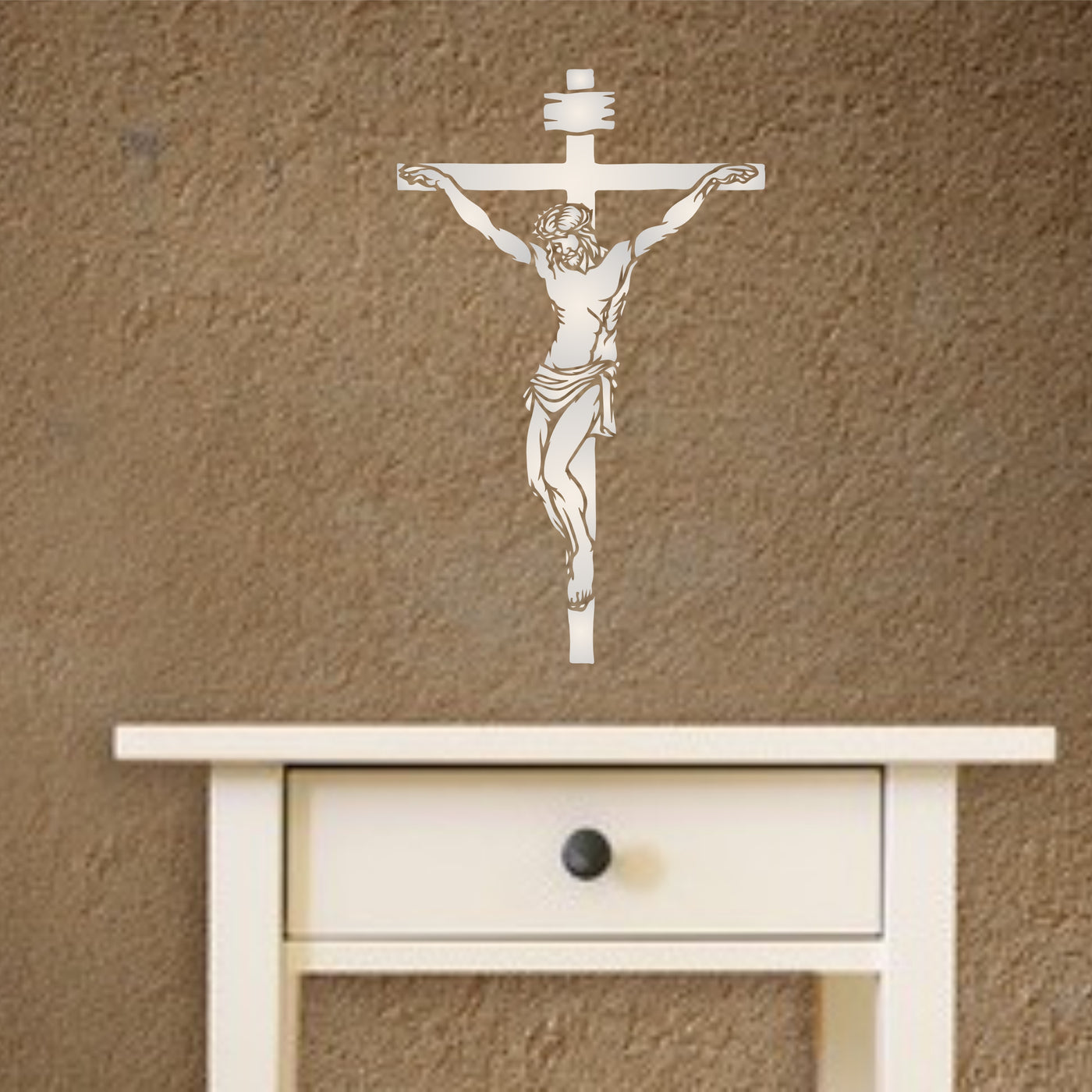 Crucifixion Stencil - Christian Catholic Religious Cross Crucifix Jesus