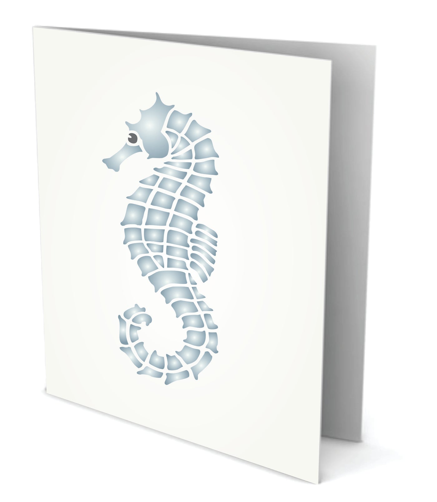 Seahorse Stencil - Sea Ocean Nautical Seashore Reef Fish