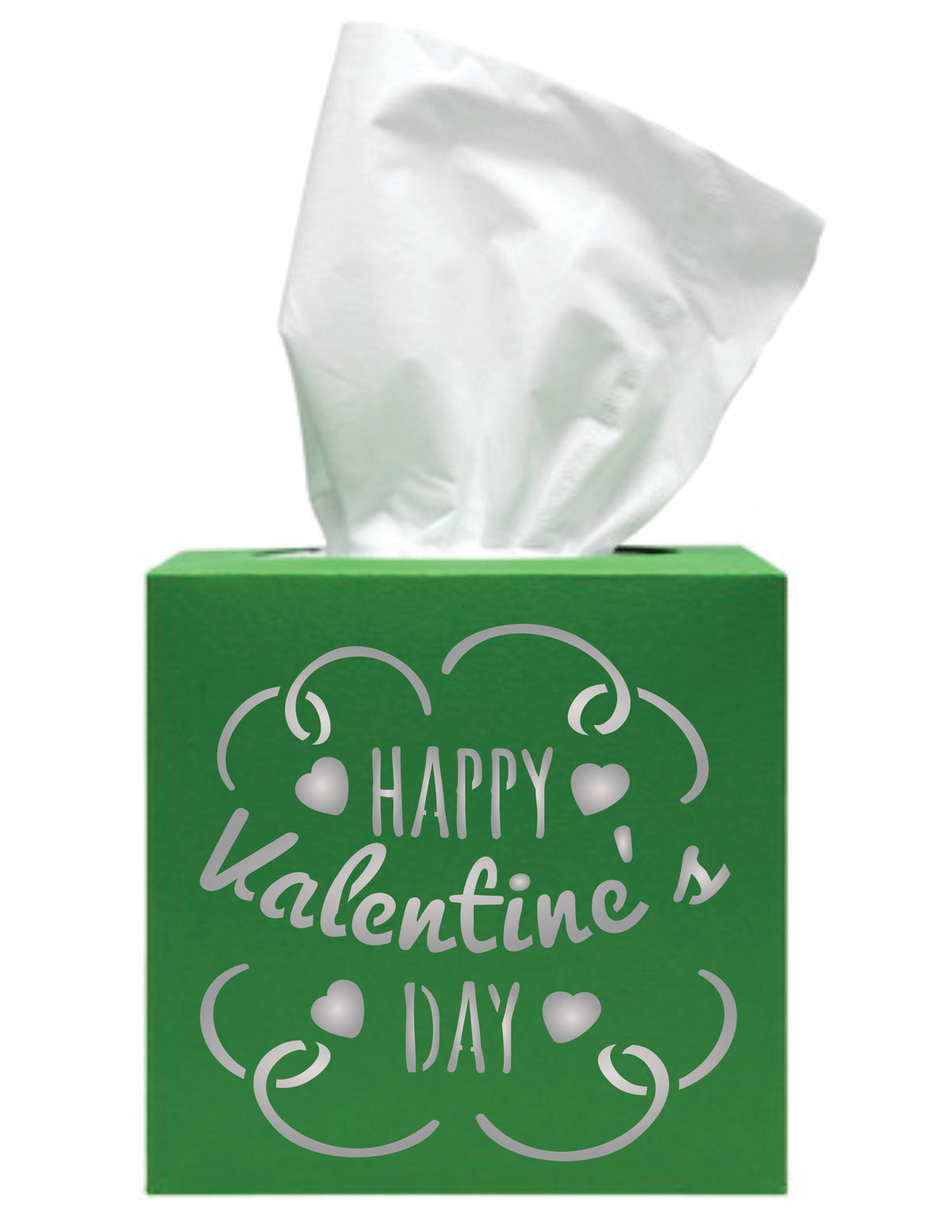 Valentines Day Stencil, 7.62 x 7.62 cm -Happy Day Saying Quote Love