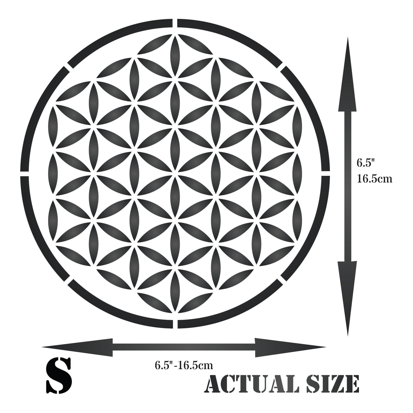 Flower of Life Stencil - Sacred Geometry Mandala