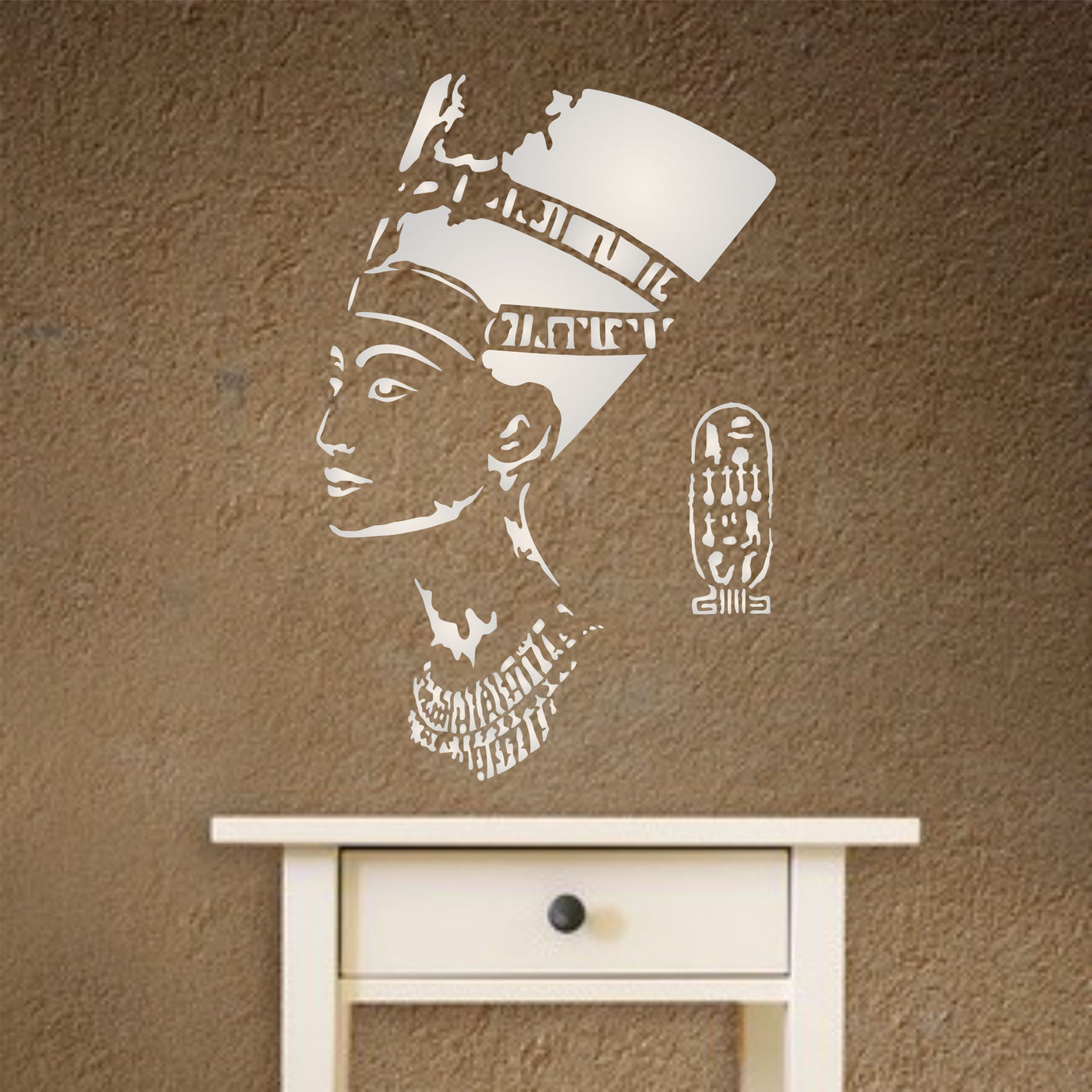 Nefertiti Stencil - Classic Egyptian Queen Statue