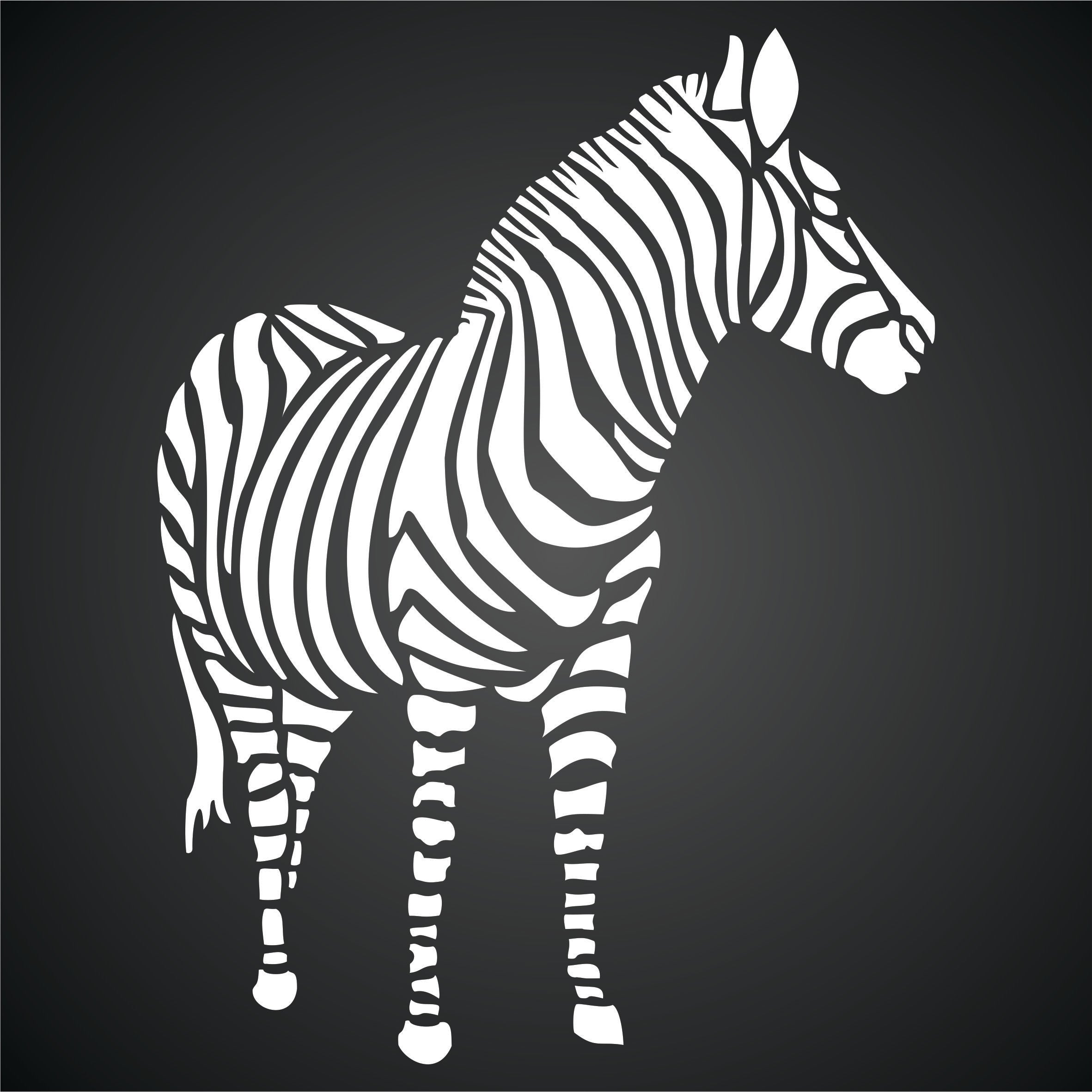 Zebra Stencil, 4.5 x 6 inch - African Wild Animal