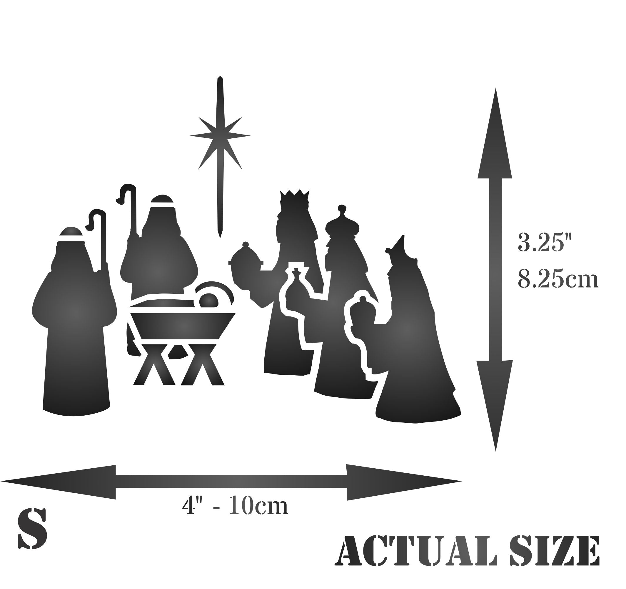 Christmas Nativity - Classic Religious Nativity Decor Cards