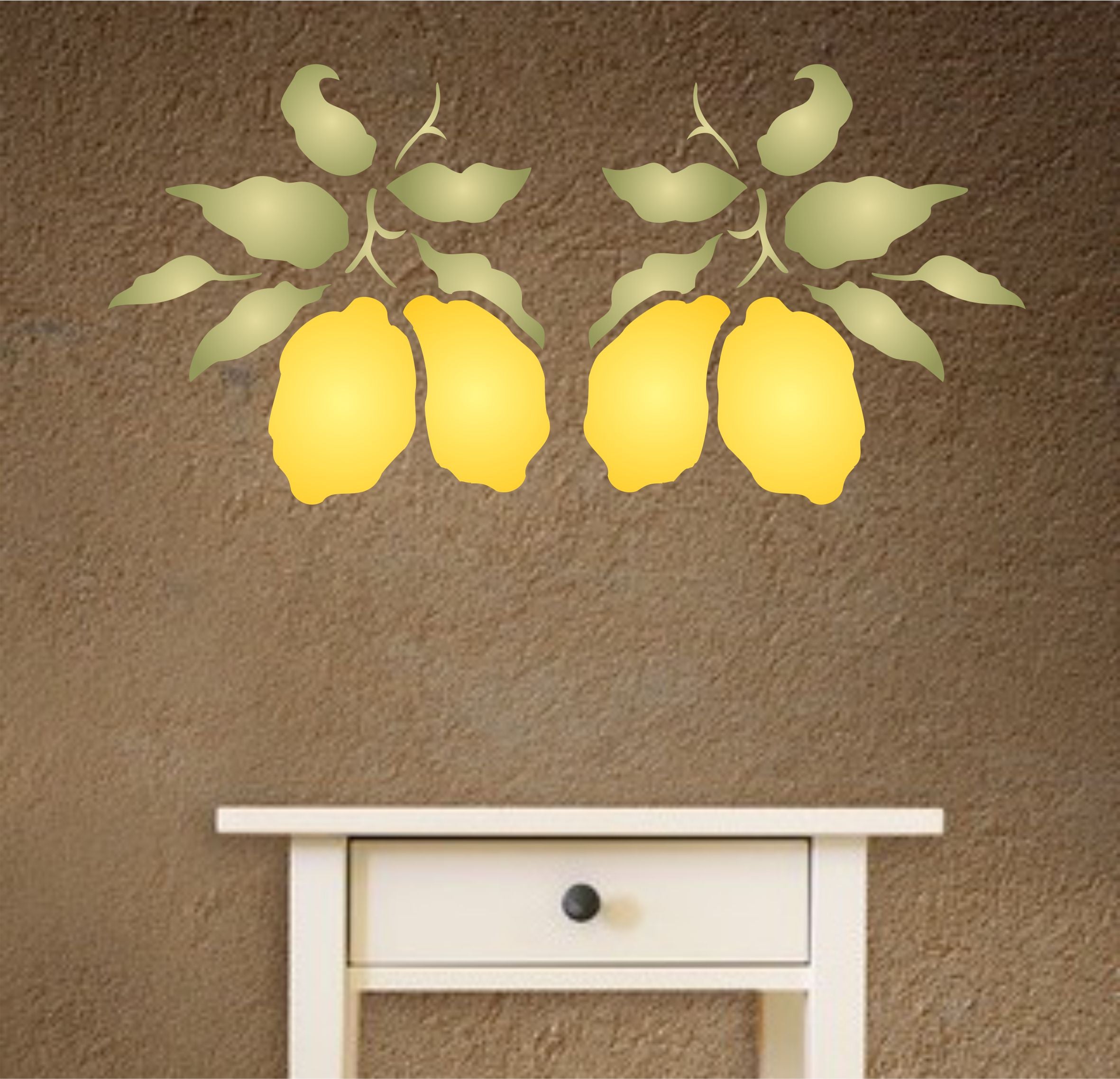 Lemon Stencil, 6.5 x 6.5 inch - Classic Fruit Kitchen