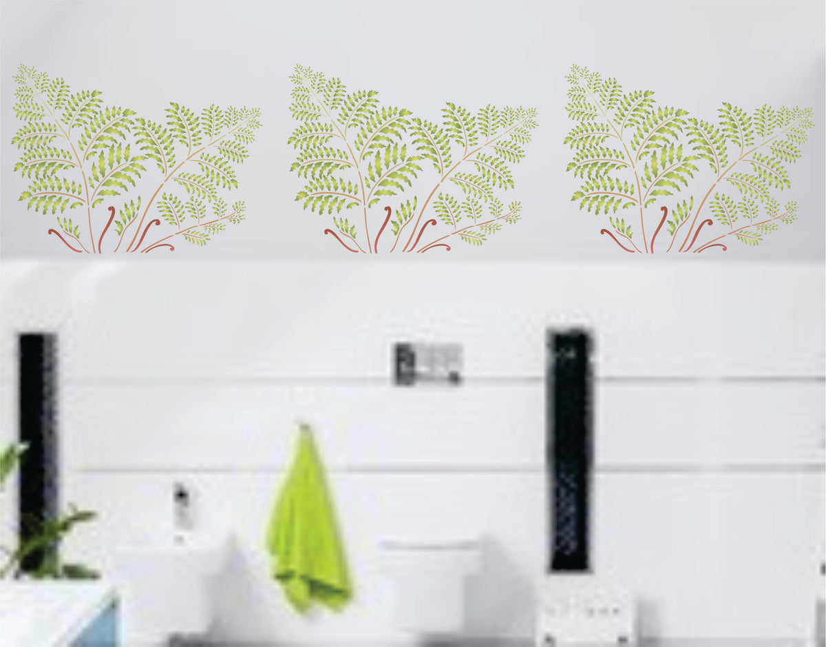 Tree Fern Stencil , 52.07 x 38.1 cm- Large Tropical Ferns