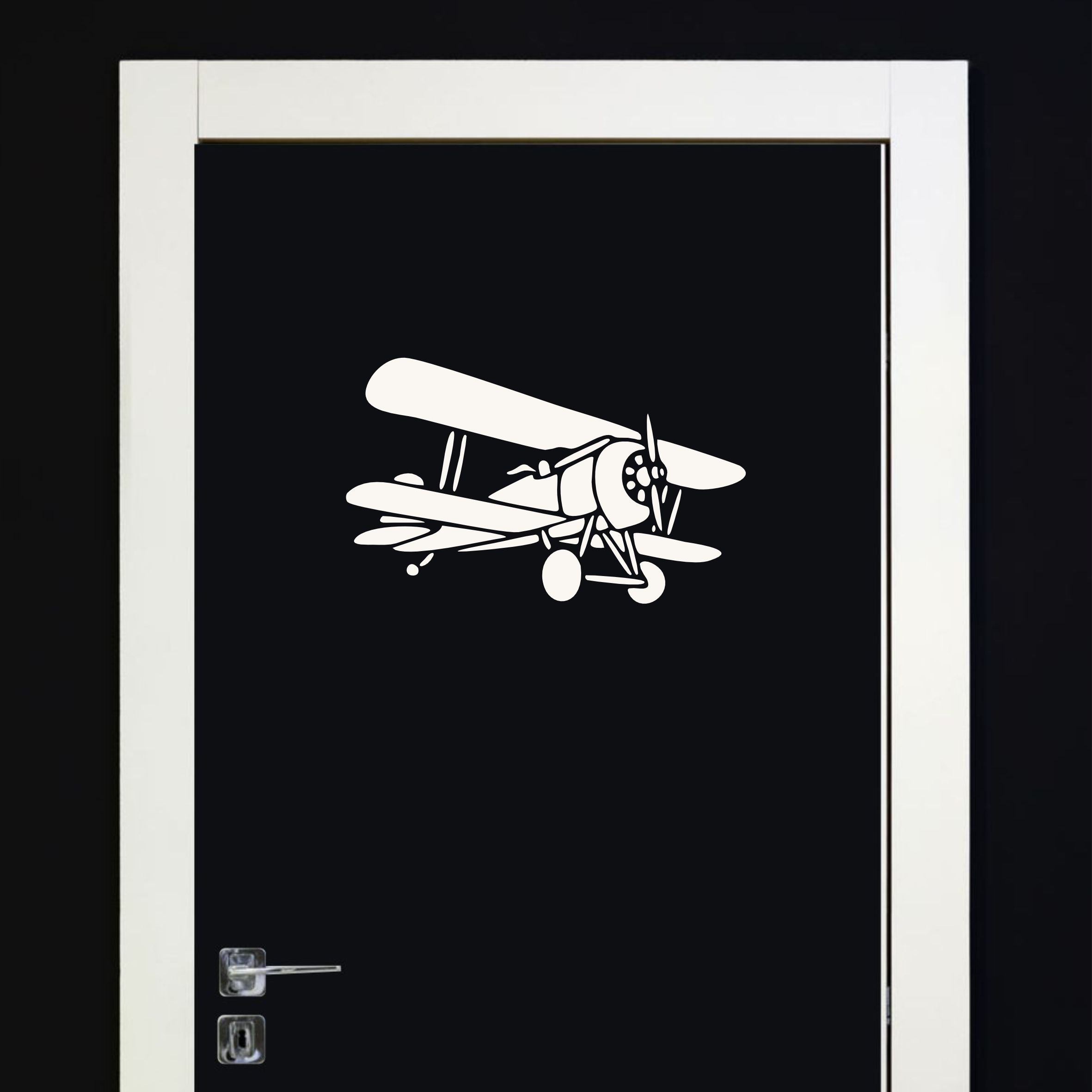 Vintage Plane Stencil - Biplane Aeroplane Aircraft