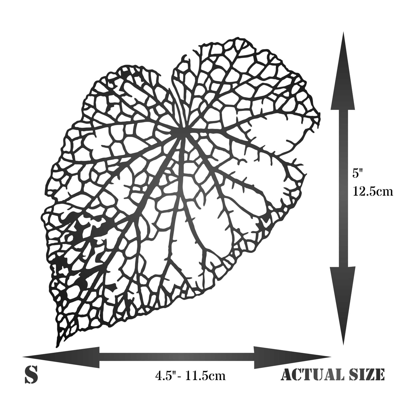 Leaf Skeleton Stencil (2pc) - Layer Dry Skeleton Leaf Art