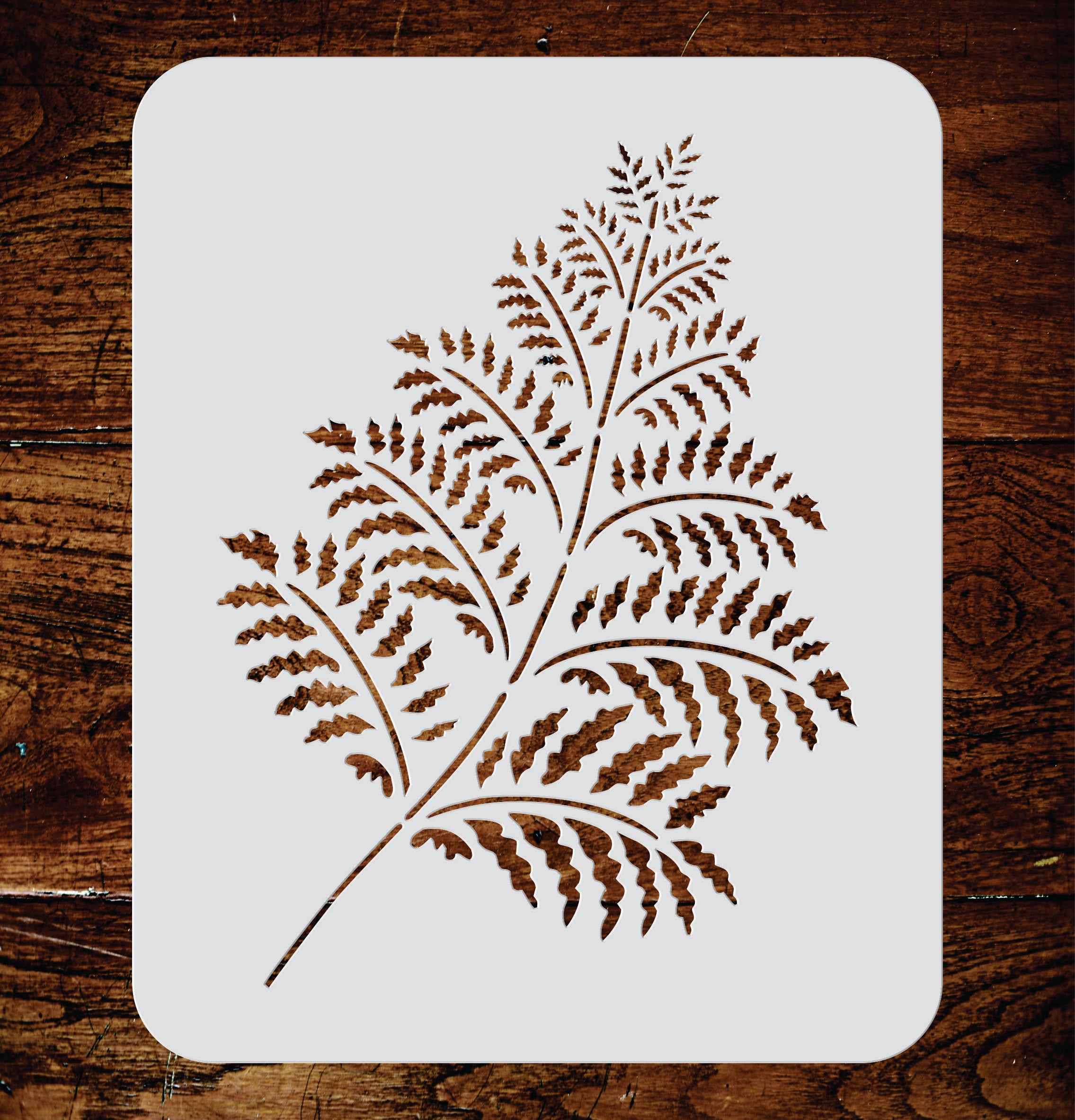 Fern Stencil - Classic Large Leaves Lady Ferns