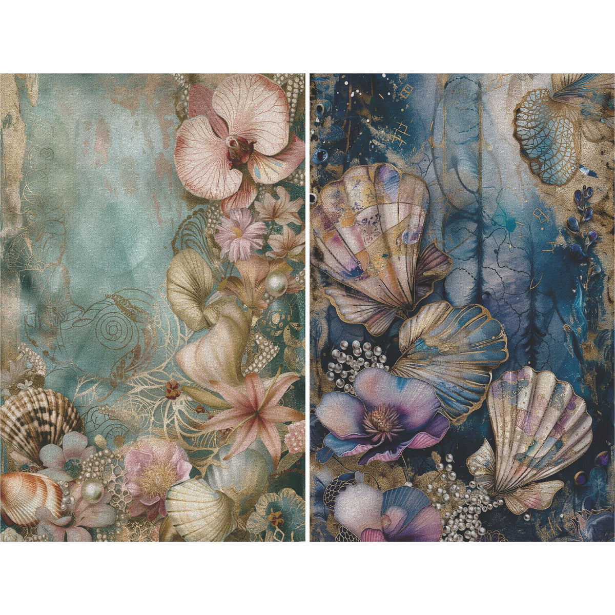 Mermaid Decoupage Rice Paper, 20.32 x 26.67 cm - for Scrapbooking Cards Crafts