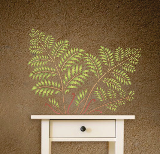 Tree Fern Stencil , 52.07 x 38.1 cm- Large Tropical Ferns