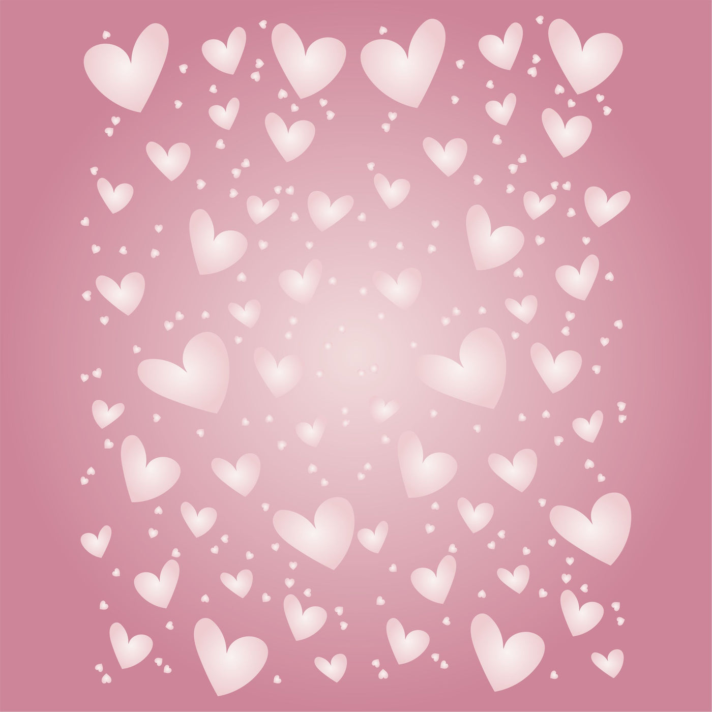 Slimline Hearts Stencil, 4 x 9 inch - Shape Heart Card Making Slimline DiesCards Template