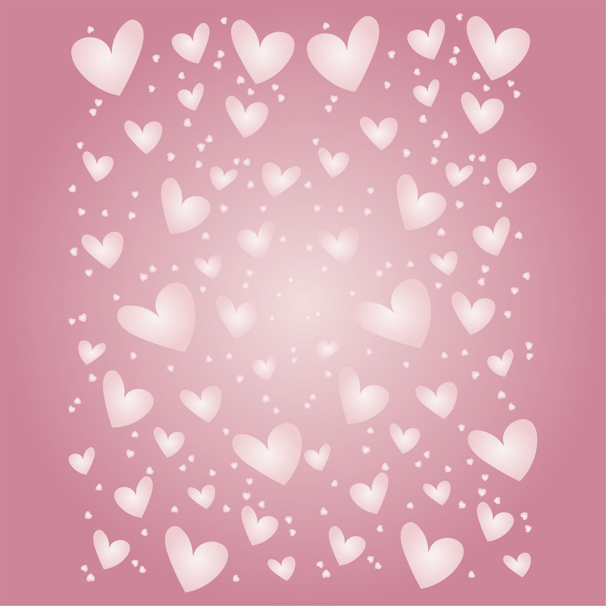 Slimline Hearts Stencil, 10.16 x 22.86 cm - Shape Heart Card Making Slimline DiesCards Template