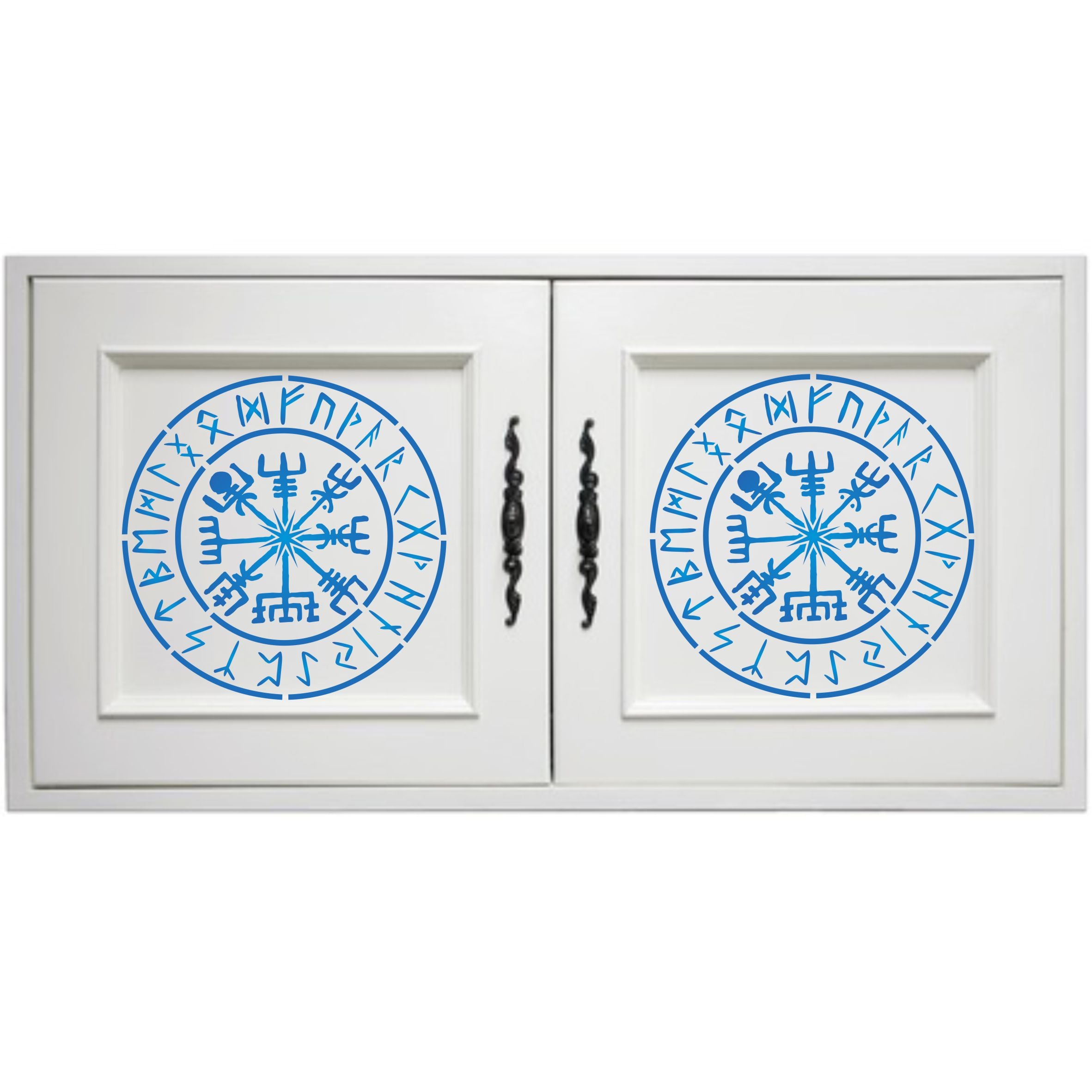 Viking Compass Stencil - Vegvisir Runic Nordic Compass Protection and Guidance