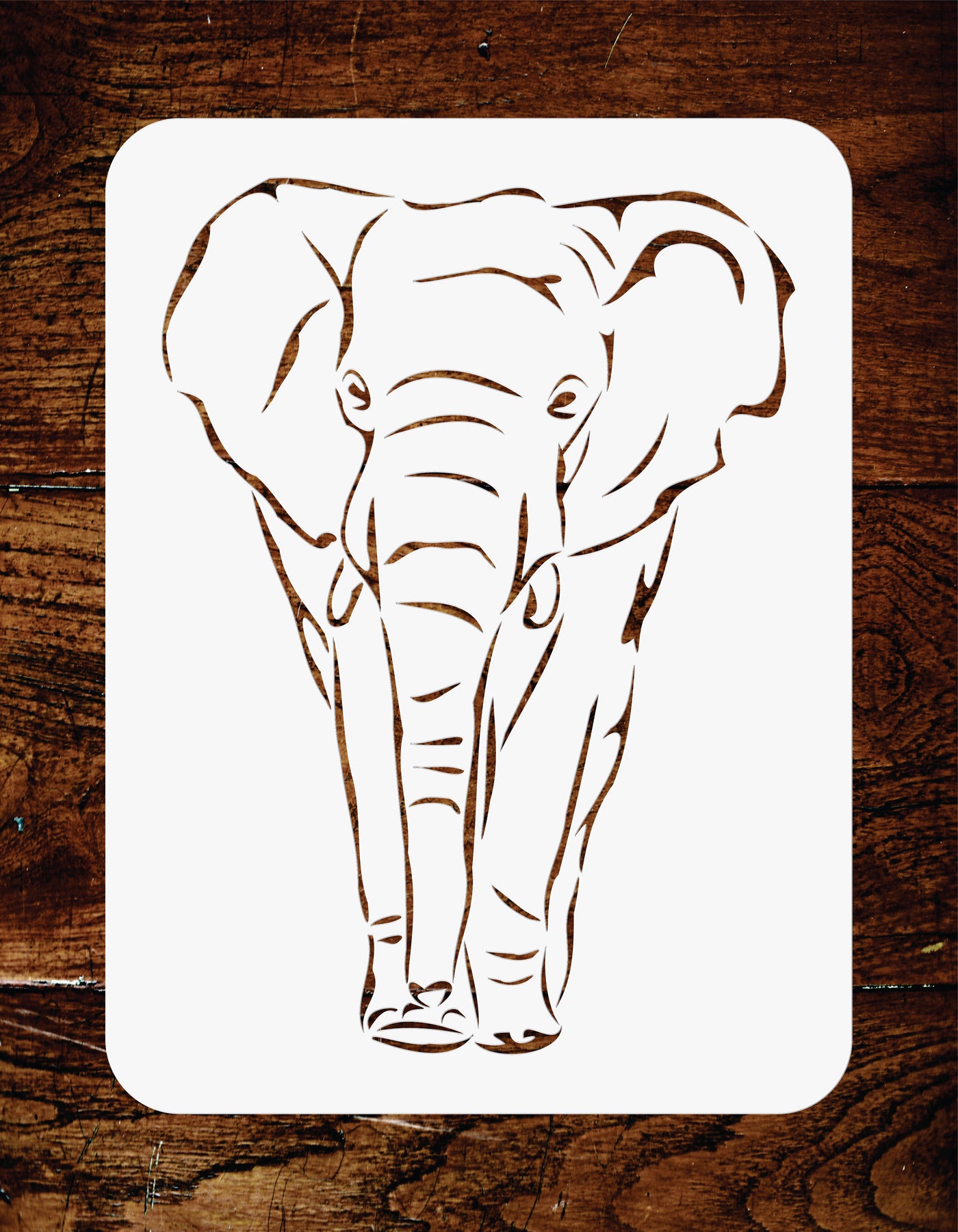 African Elephant Stencil - African Animal Wildlife