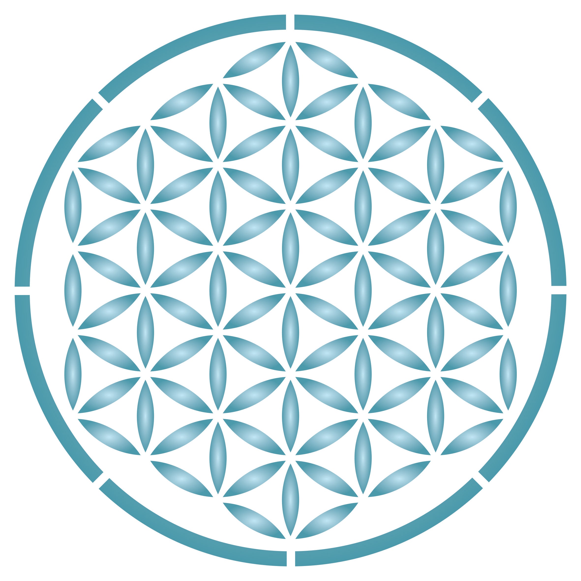 Flower of Life Stencil - Sacred Geometry Mandala