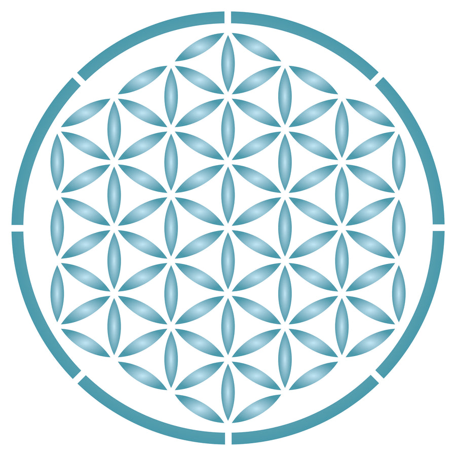 Flower of Life Stencil - Sacred Geometry Mandala