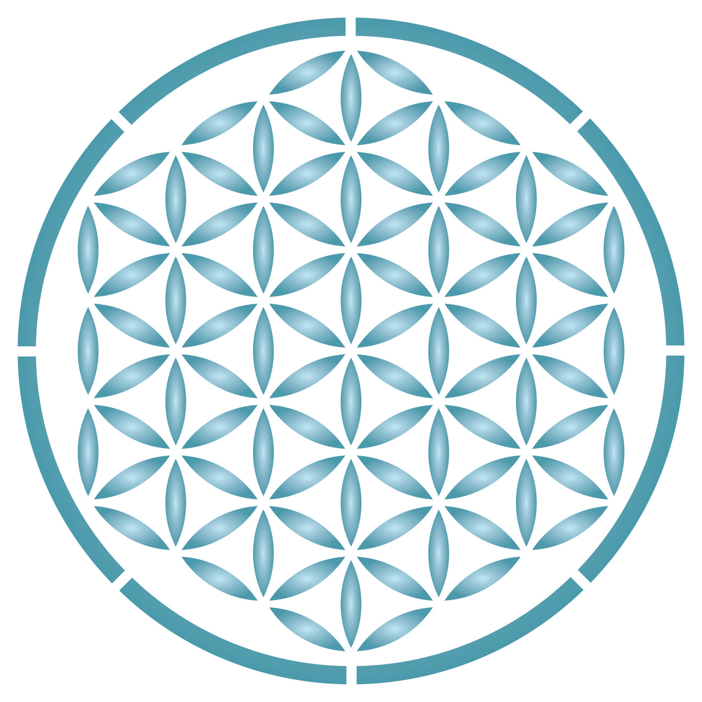 Flower of Life Stencil - Sacred Geometry Mandala