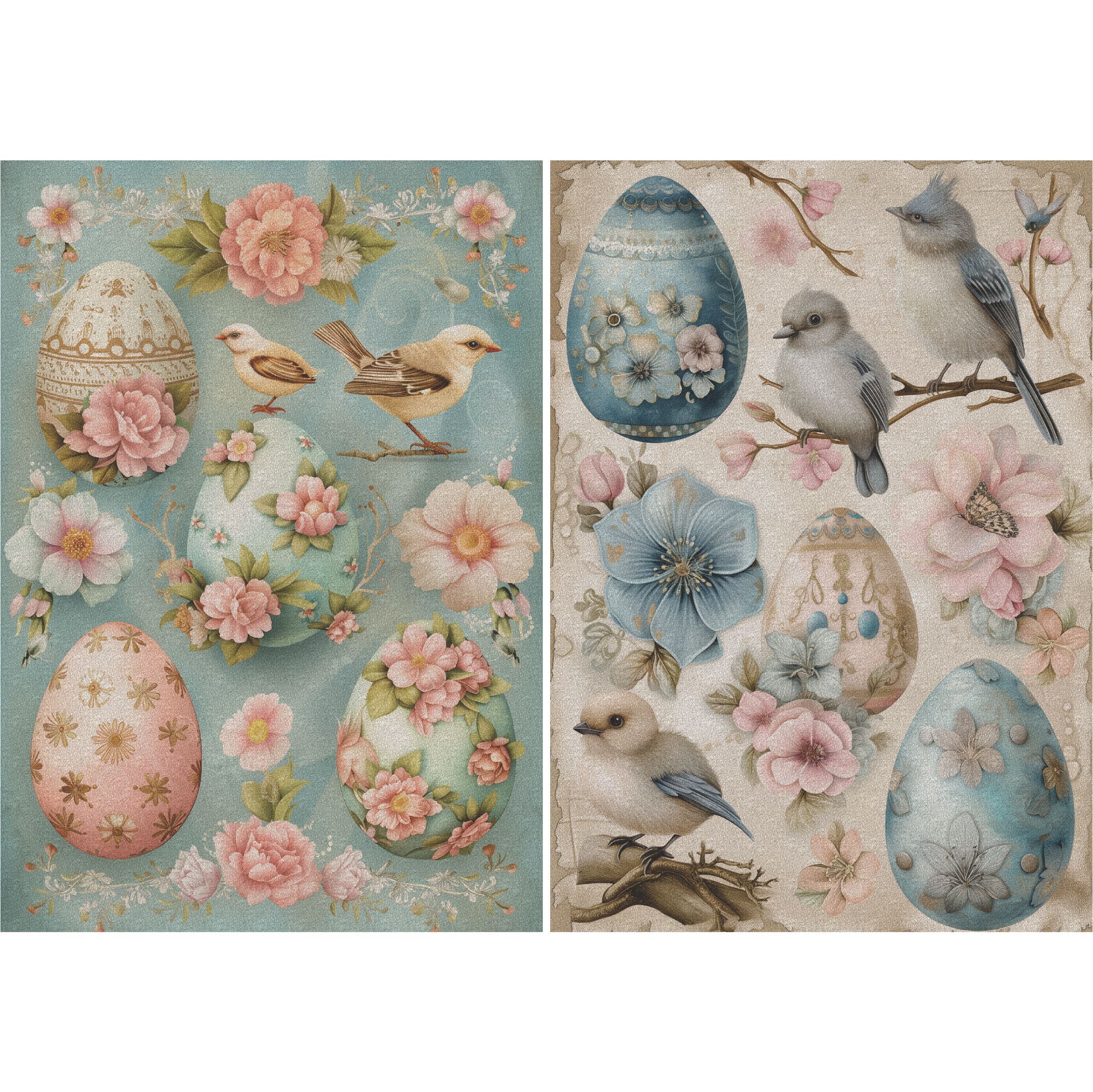 Easter Decoupage Rice Paper, 8 x 10.5 inch - for Scrapbooking Cards Crafts