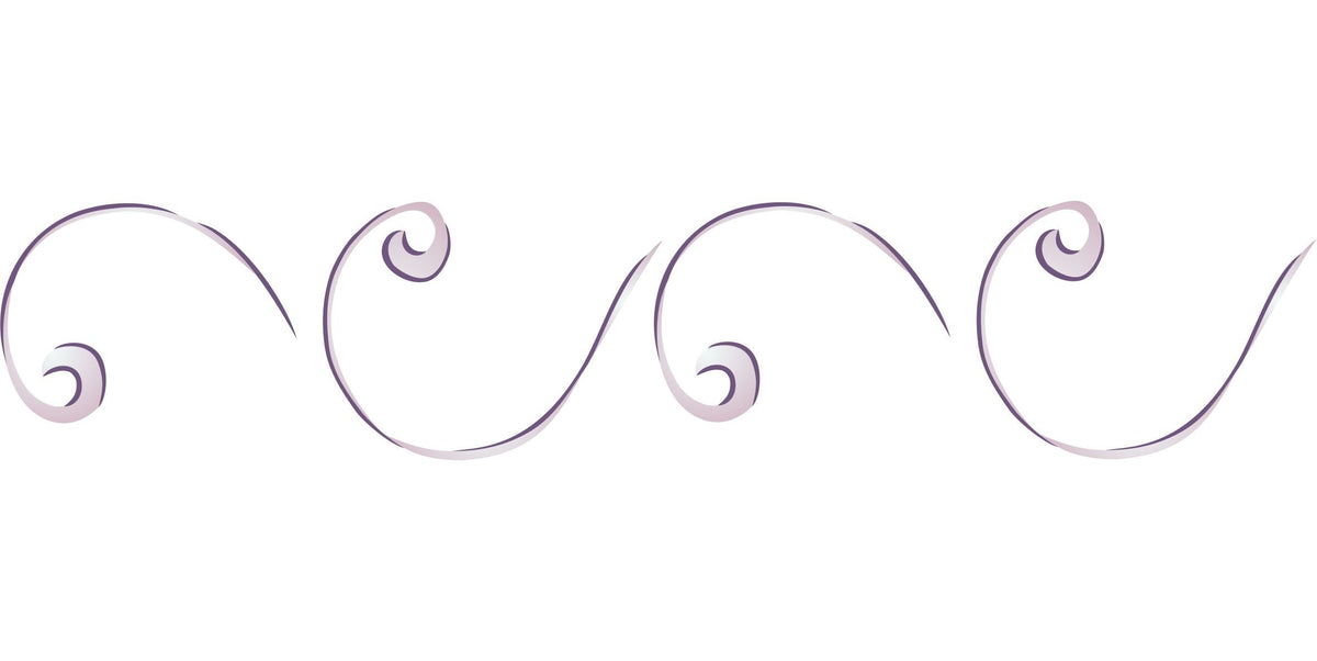Scroll Border Stencil - 42 x 16.5cm (L) - Reusable 1920s Art Nouveau Decorative Wall Stencils for Painting