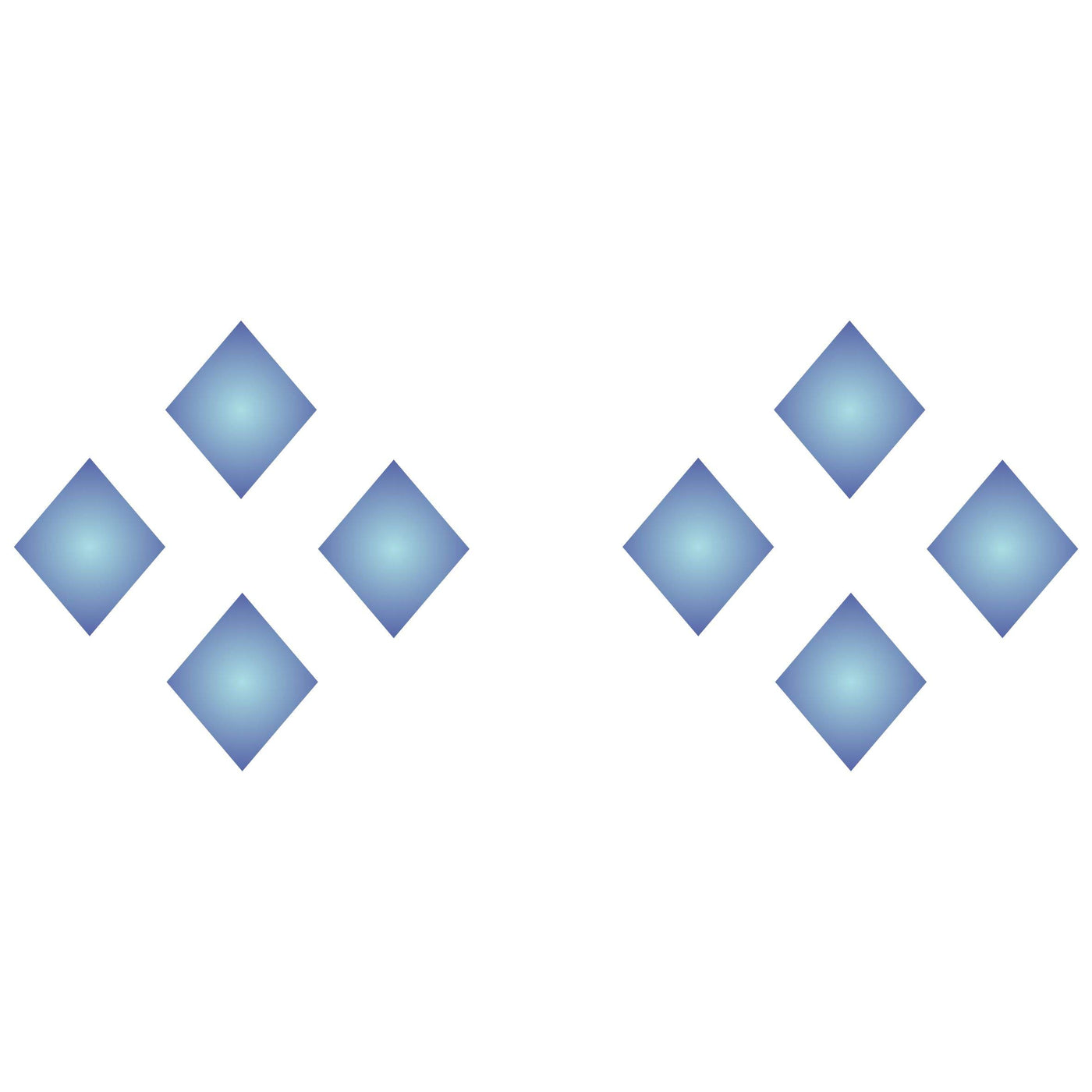 Diamond Pattern Stencil - 18 x 7.5cm - Reusable Harlequin Border Geometric Shape Wall Stencils for Painting