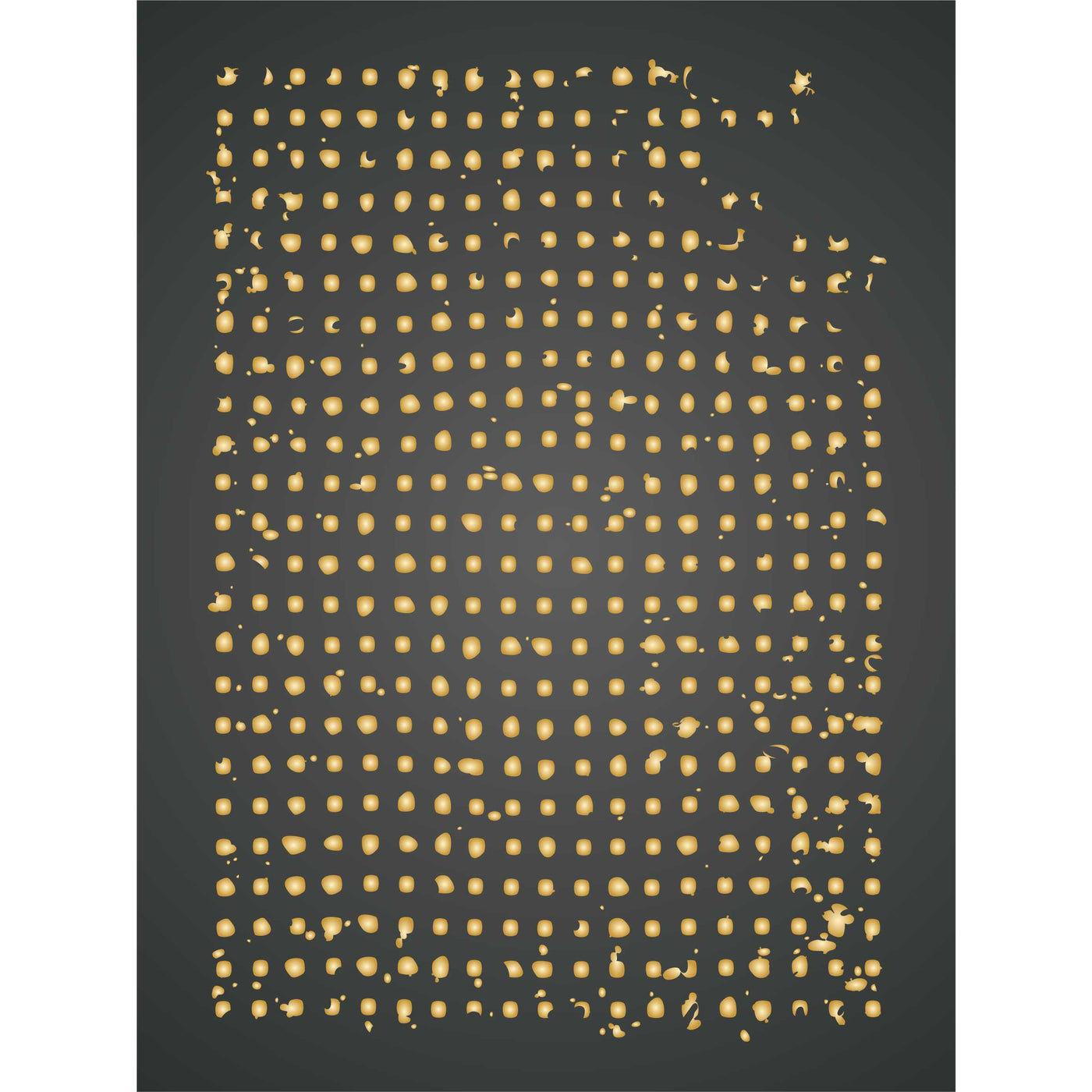 Grunge Dots Layering Stencil, 4.5 x 6.5 inch - Layering use to add Texture and Design