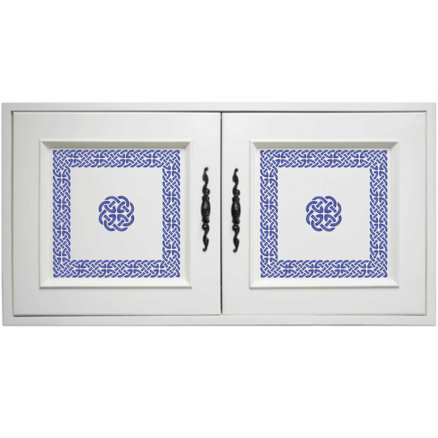 Celtic Frame Stencil - Irish Celts Viking Knotwork Woven Ethnic Braided