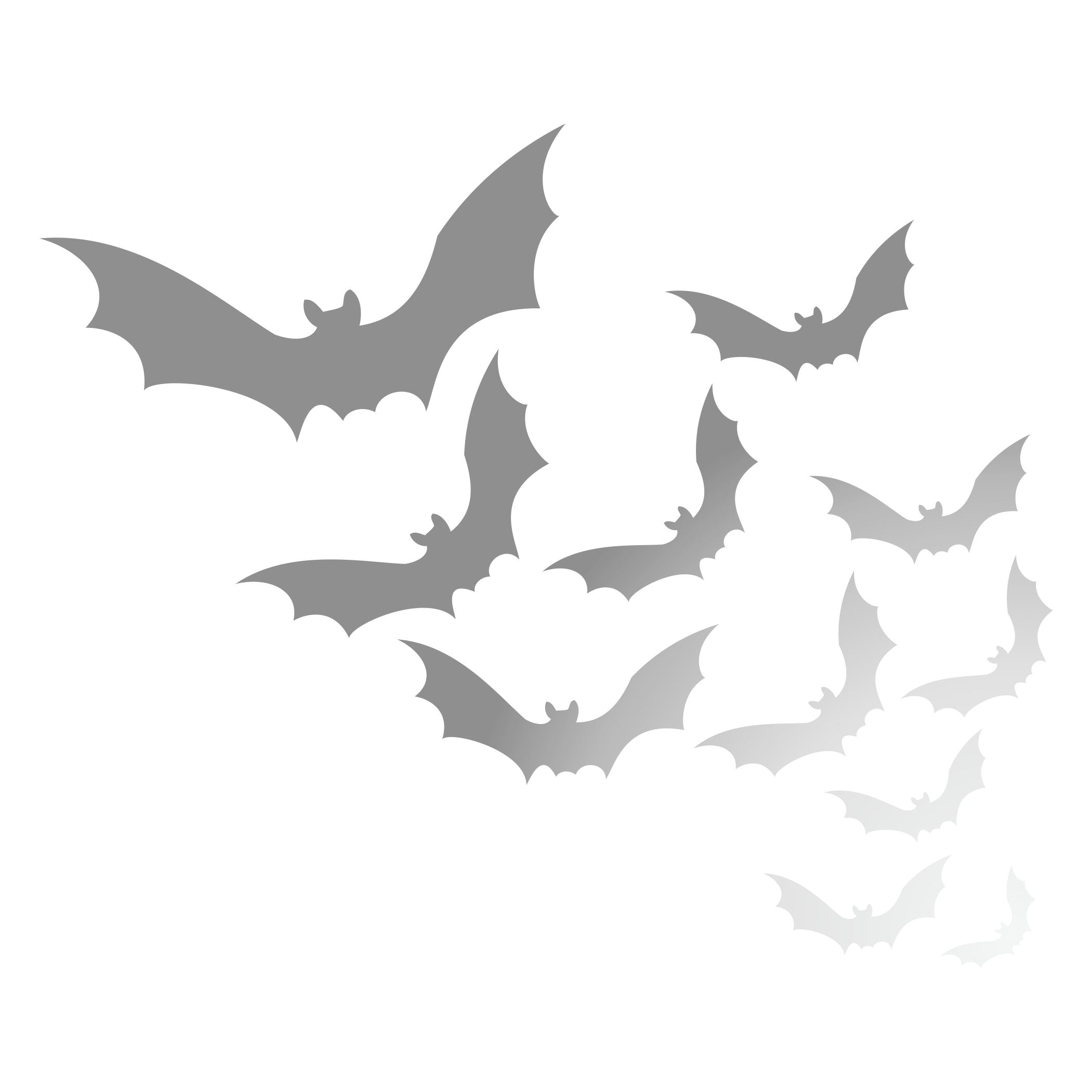 Halloween Bats Stencil - Scary Halloween Door Bag