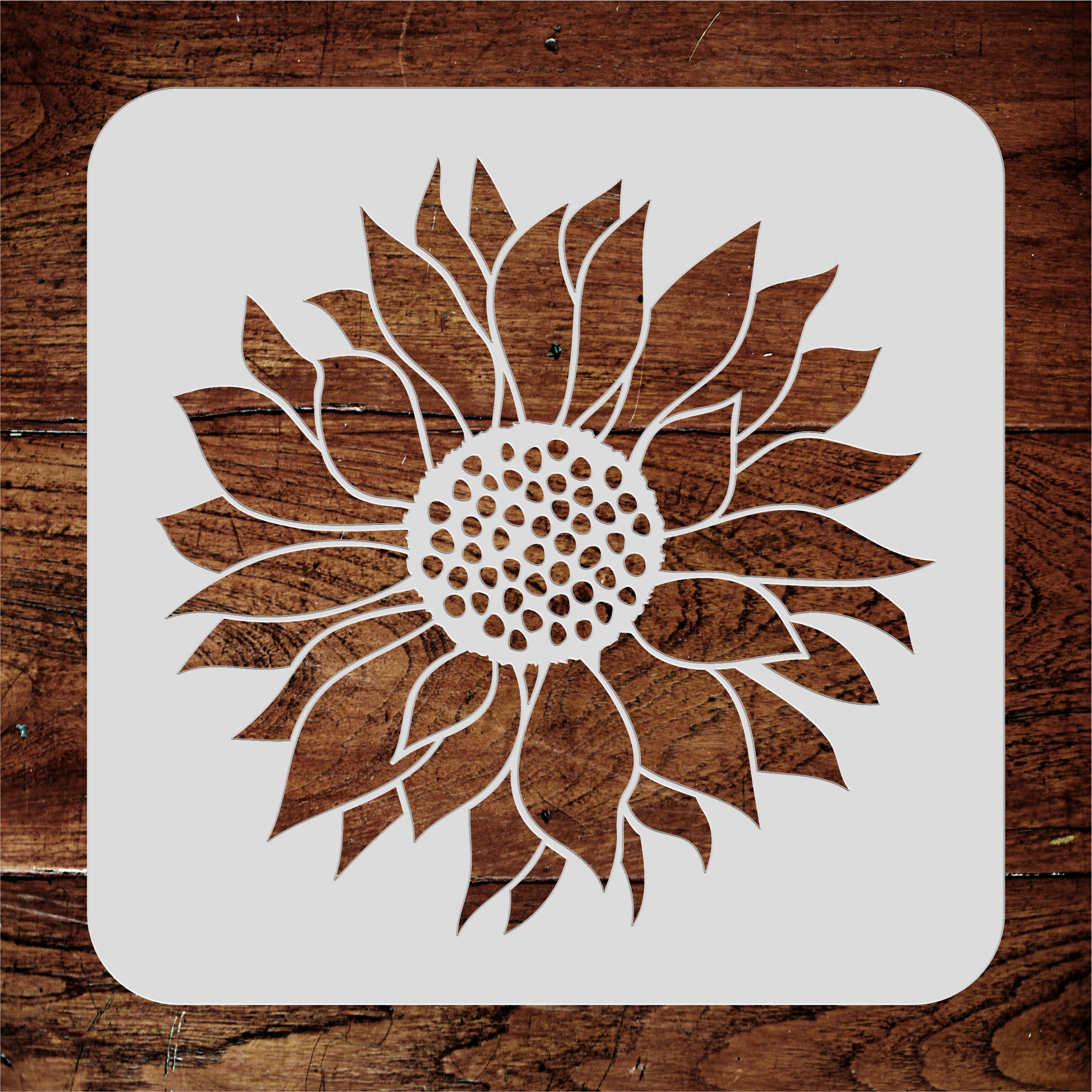 Sunflower Stencil - Classic Flower Floral Mural Art