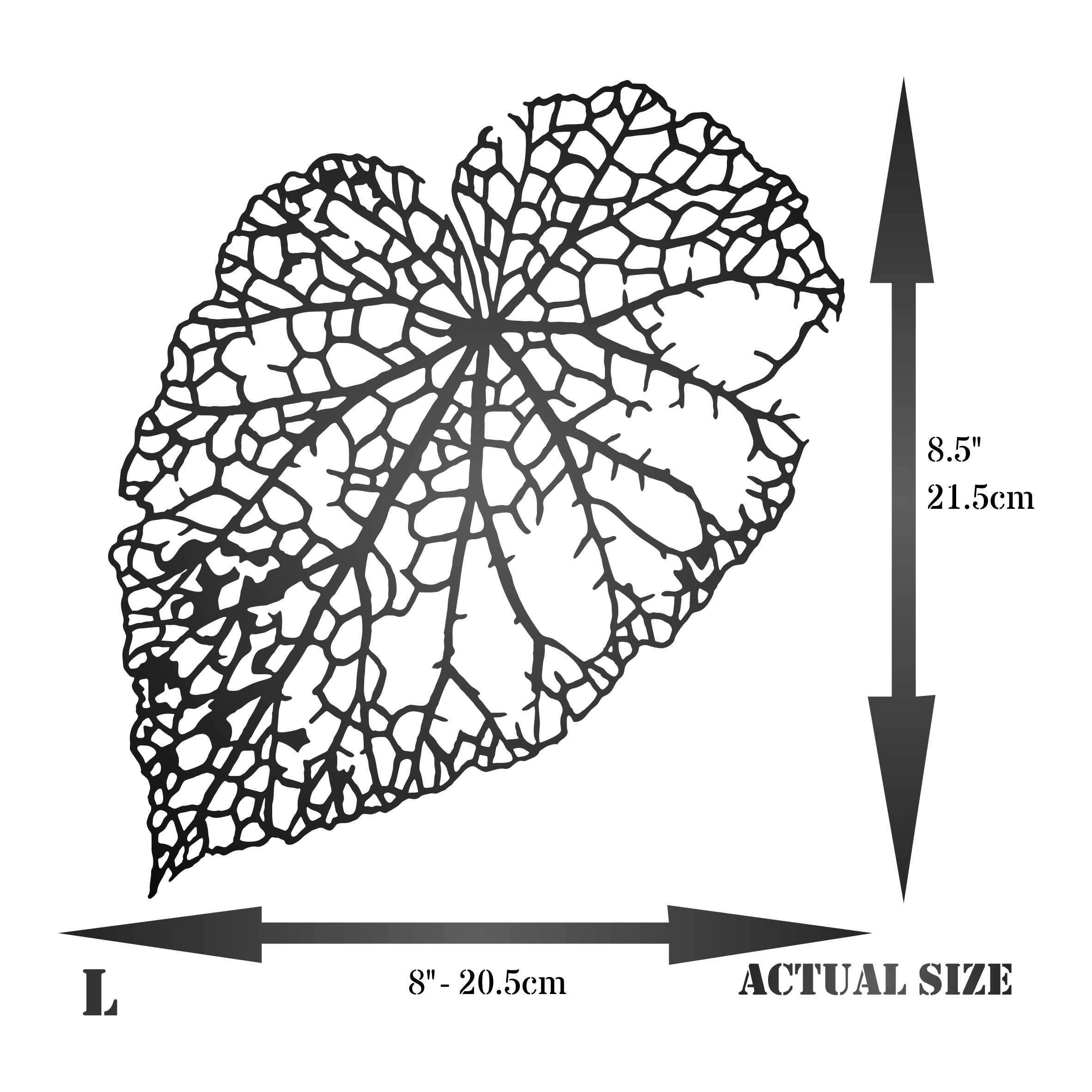 Leaf Skeleton Stencil (2pc) - Layer Dry Skeleton Leaf Art