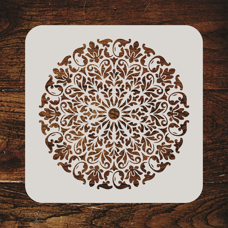 Ceiling Rose Stencil - Mandala Architectural Decorative Element