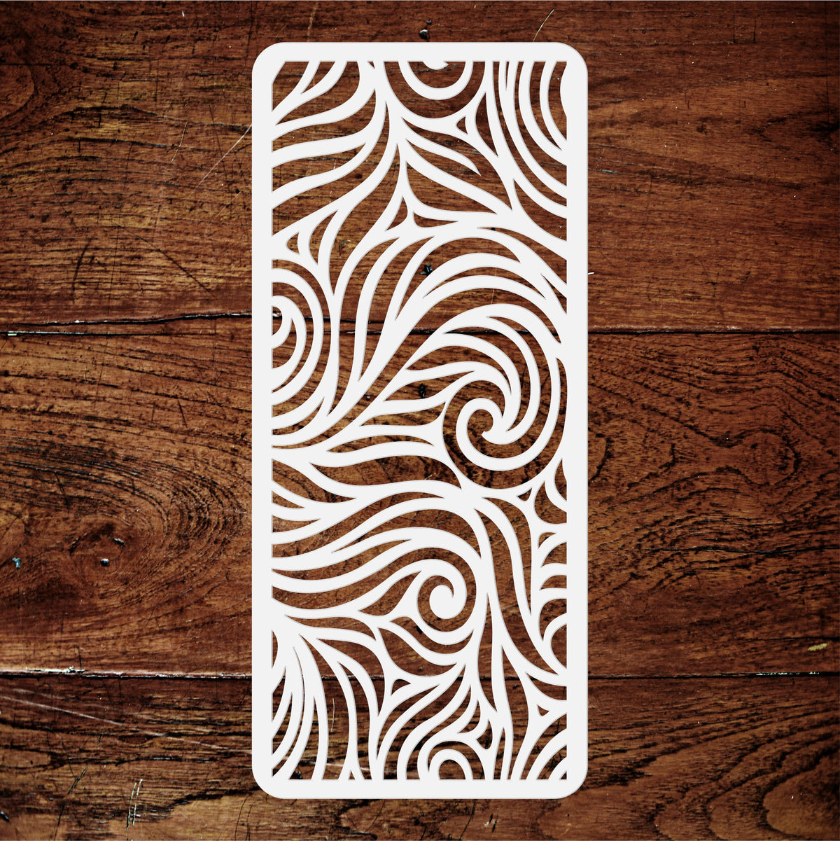 Slimline Waves Stencil, 10.16 x 22.86 cm - Sea Ocean Card Making Slimline DiesCards Template