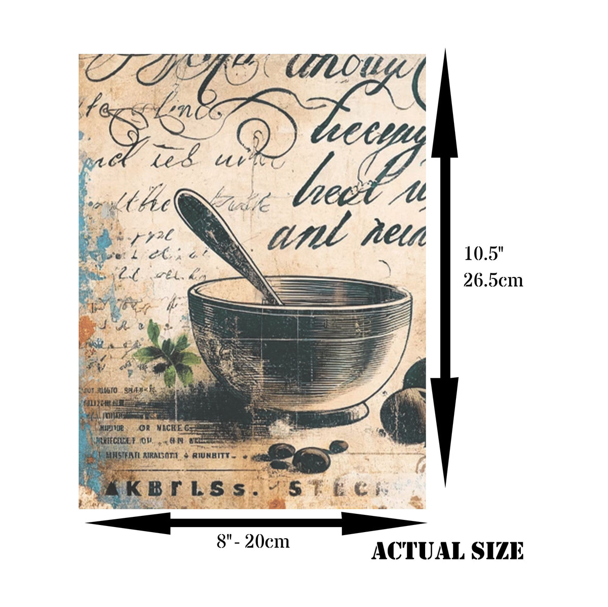 Diner Food Rice Paper, 20.32 x 26.67 cm - for Decoupage Scrapbooking Cards Crafts