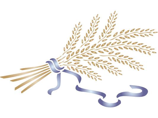 Wheat Sheaf Stencil,33.02 x 20.32 cm - Vegetable Kitchen