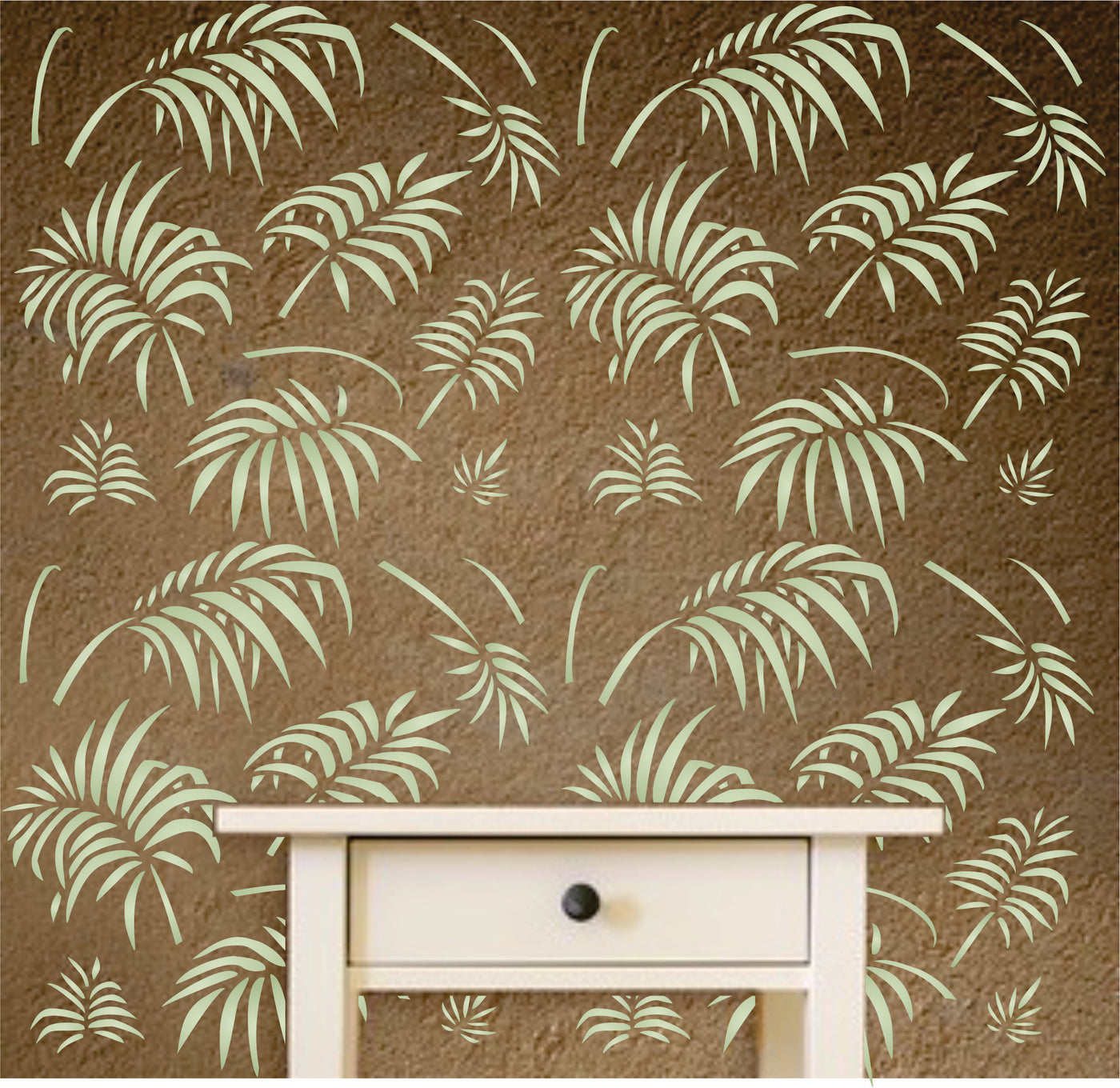 Palm Leaves Stencil -Large Tropical Palm Fronds