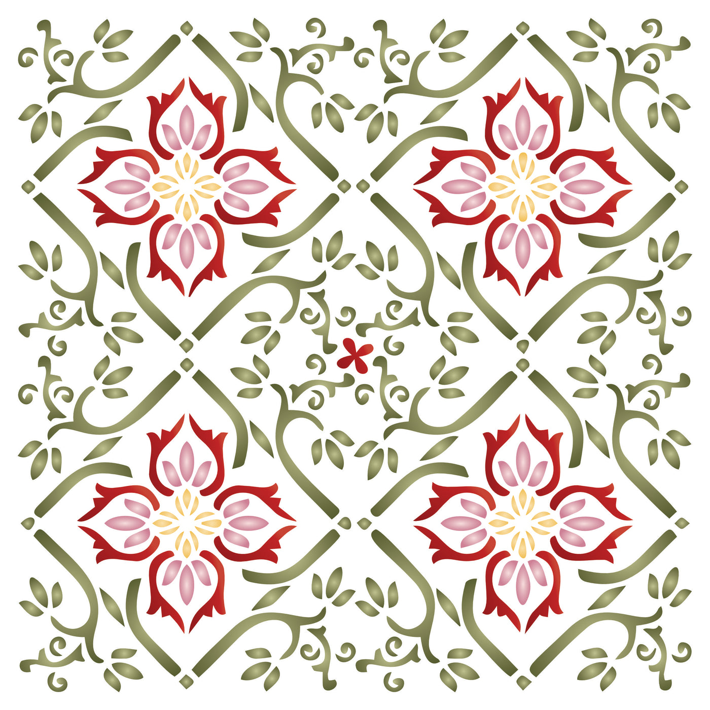 Celtic Tile Stencil - Traditional Irish Tile Design