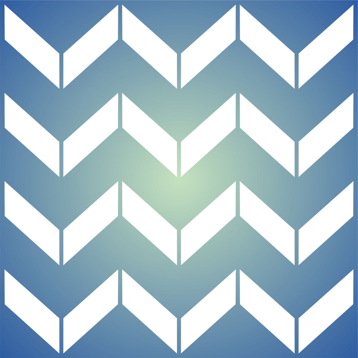 Chevron Wall Stencil - 16.5 x 16.5cm (S) - Reusable Large Herringbone Allover Pattern Wall Stencil Template