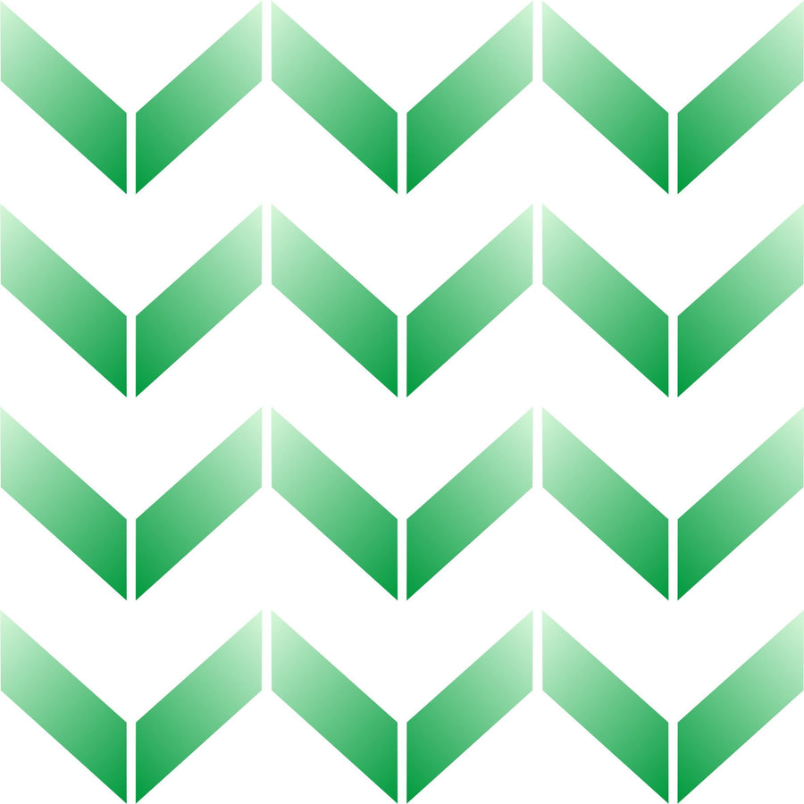 Chevron Wall Stencil - 16.5 x 16.5cm (S) - Reusable Large Herringbone Allover Pattern Wall Stencil Template