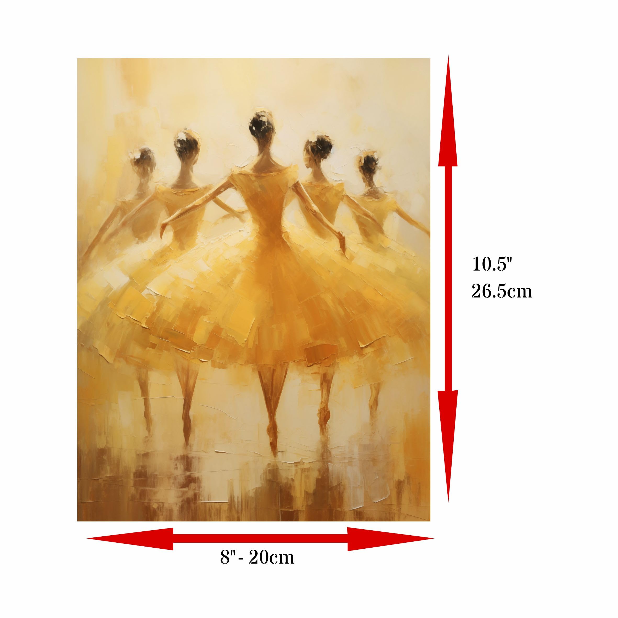 Decoupage Rice Paper, 20 x 26.5cm (6 Sheets) – 6x Decoupage Ballet Papers for Collage, Mixed Media, Card Making & Crafts, Decoupage by CRAFT KREATIVELY