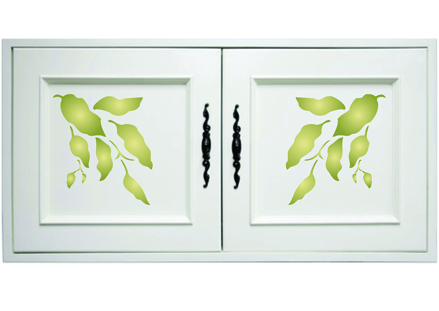Leaf Stencil - 23 x 38cm (L) - Reusable Large Leaves Foliage Wall Stencil Template