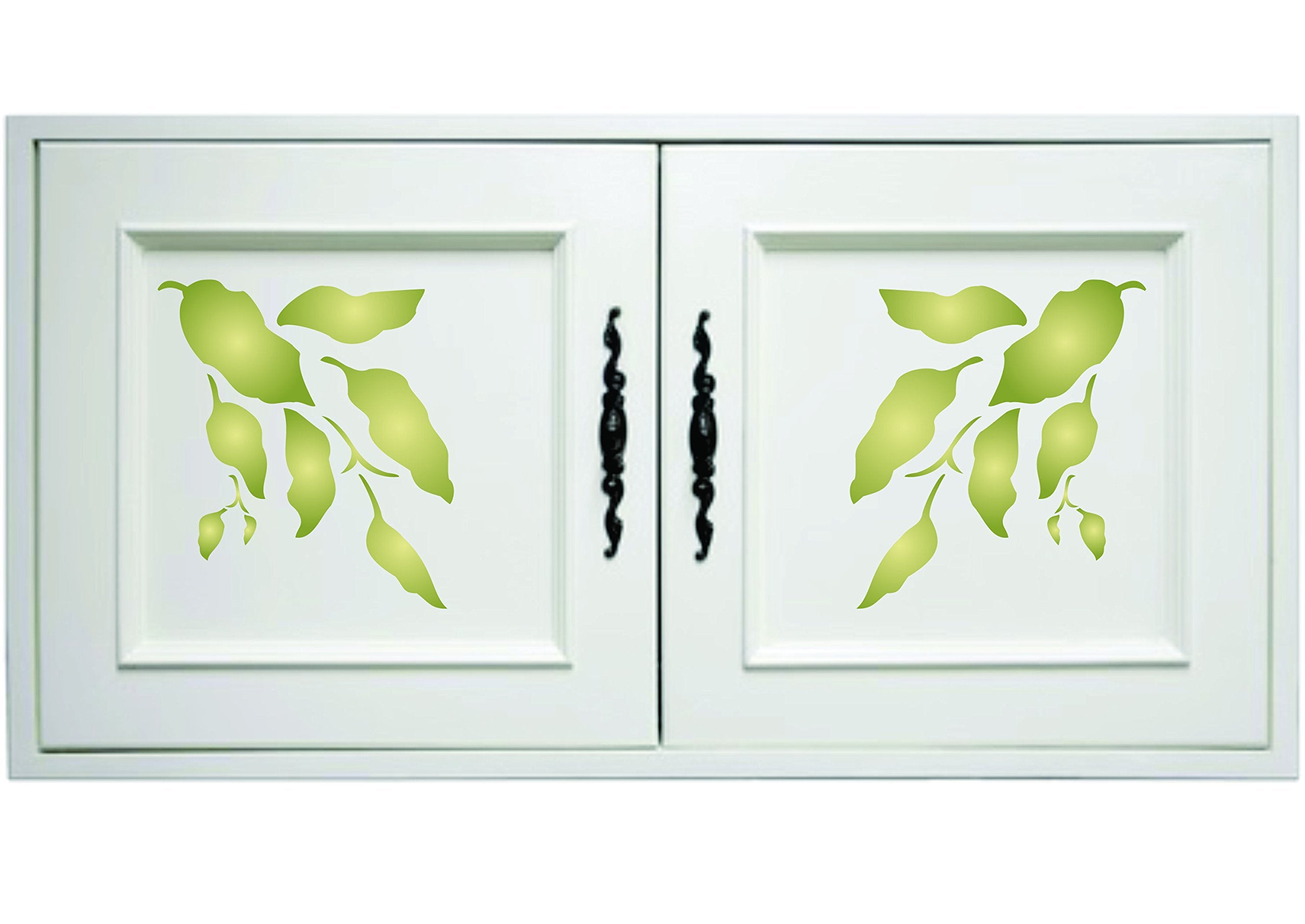 Leaf Stencil - 23 x 38cm (L) - Reusable Large Leaves Foliage Wall Stencil Template